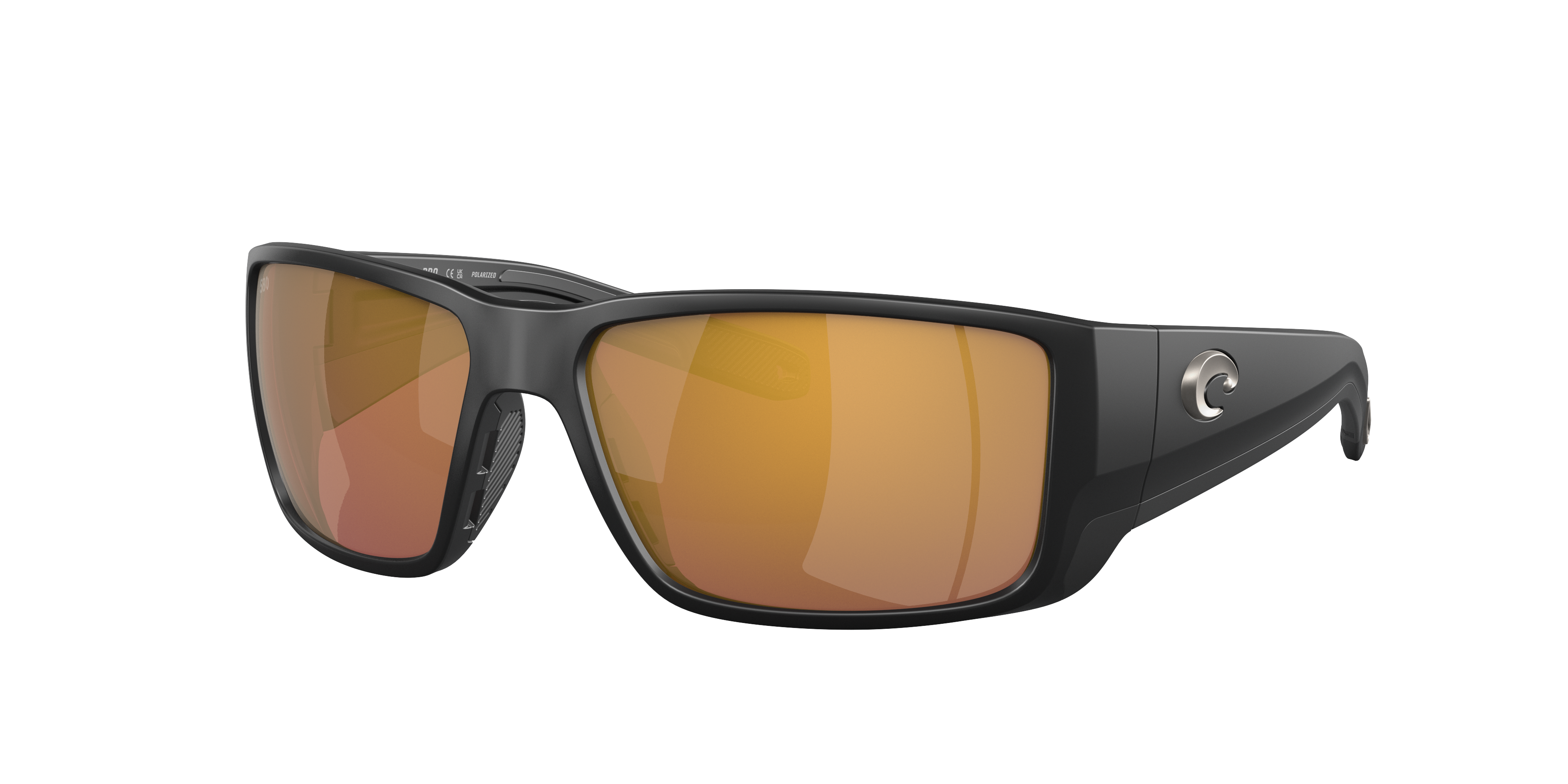 Costa Man Sunglass Blackfin PRO -  Frame color: Matte Black, Lens color: Gold Mirror