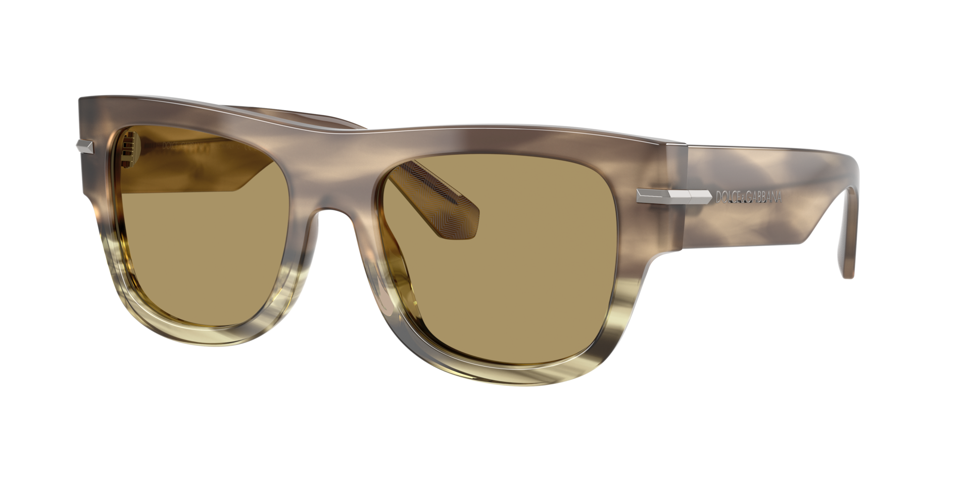 Dolce&Gabbana Mann Sunglass DG4484 - Rahmenfarbe: Havana Grün, Linsenfarbe: Olivgrün