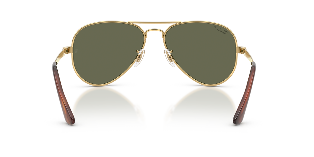 Ray-Ban AVIATOR MAX XXL (62 - 16) with Green lenses and Gold frame