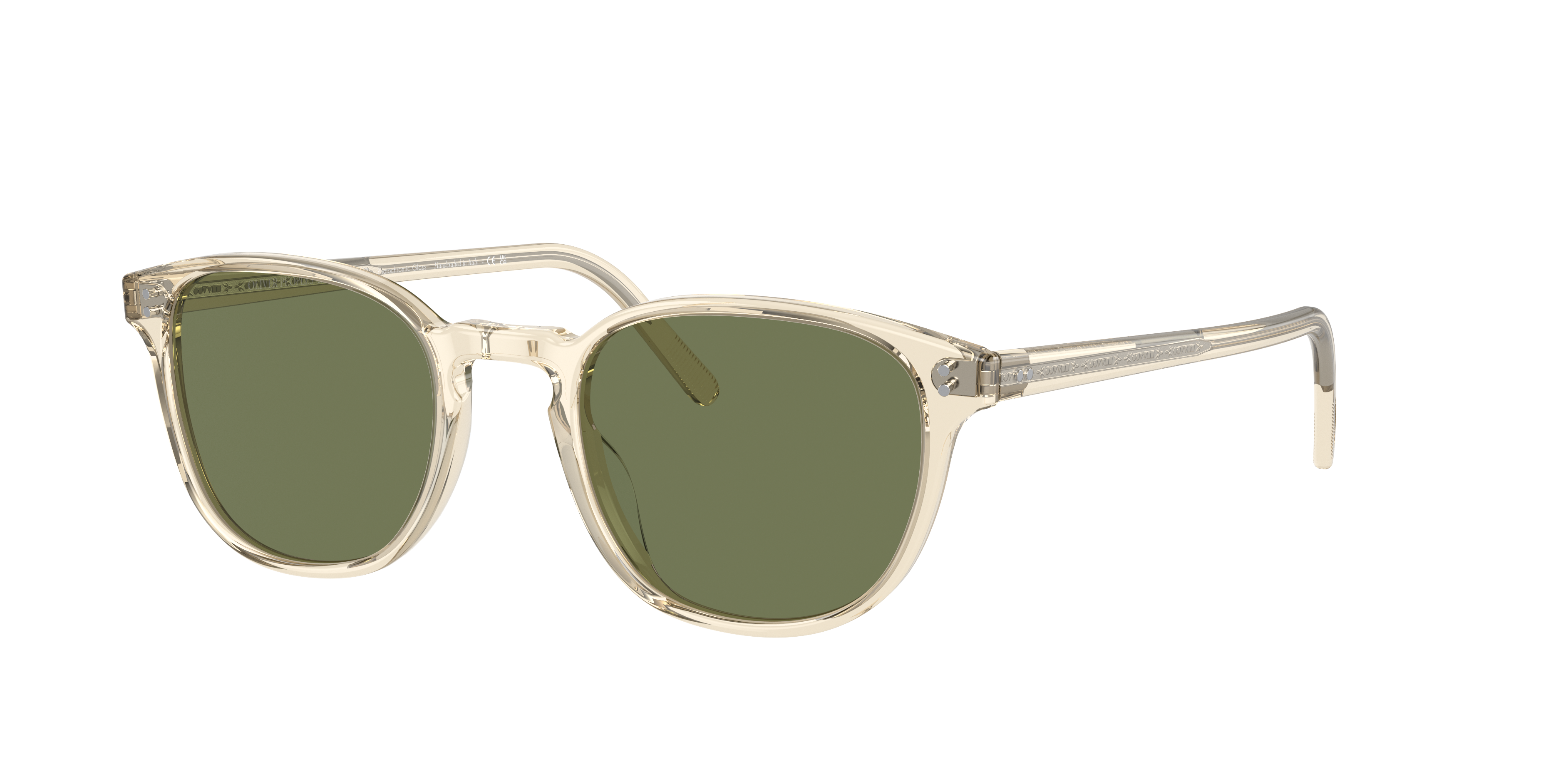 Oliver Peoples Man Sunglass OV5219S Fairmont Sun -  Frame color: Buff, Lens color: Green