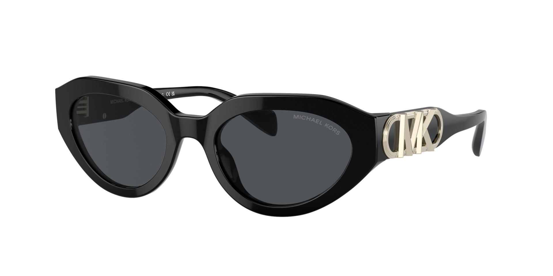 Michael Kors Femme Sunglass Empire Oval - Couleur du Monture Noir Couleur de Lentille Gris uni 87 €