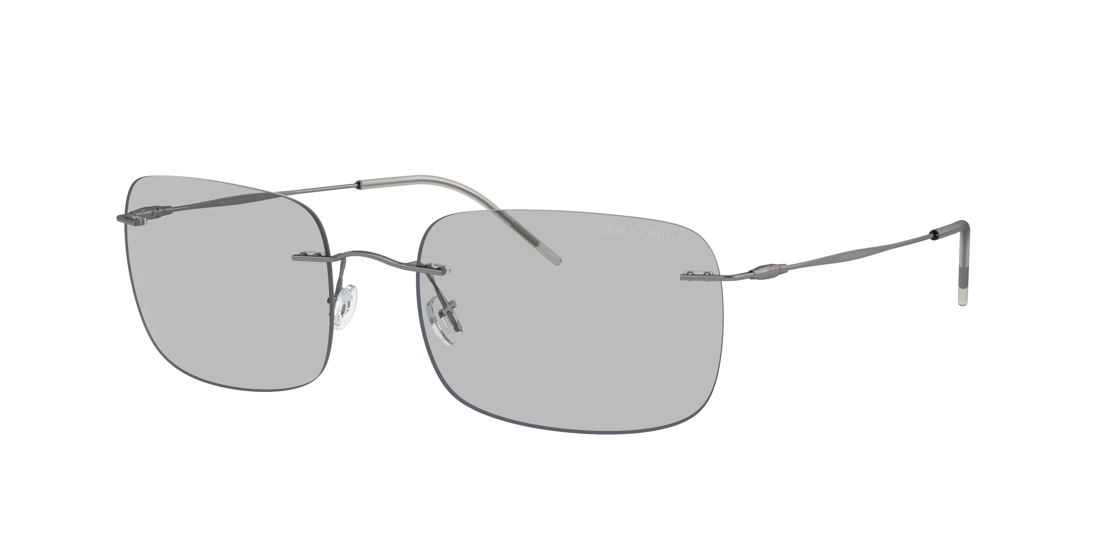 【a1512】GIORGIO ARMANI 美品 薄手 スーツ セット 52 Giorgio Armani AR1512M XL (58 - 19) com Lentes Cinza e Armação