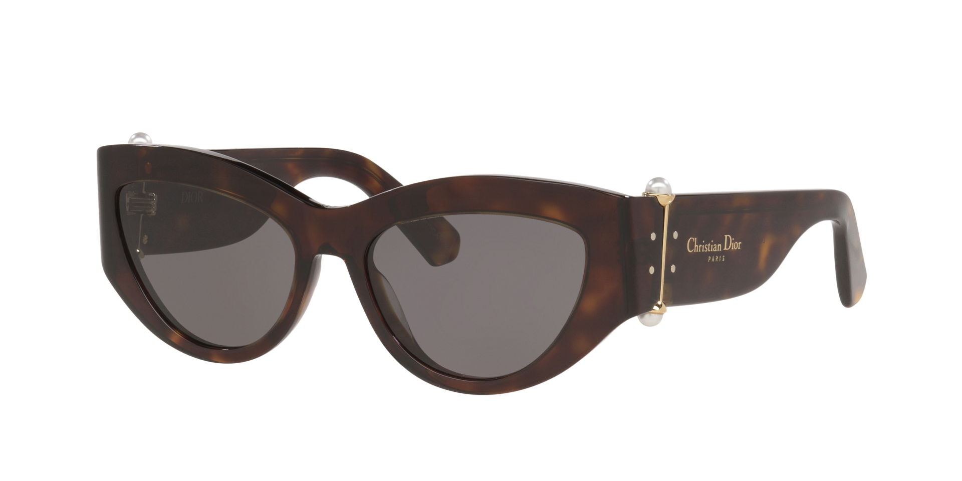 DIOR Femme Sunglass Diortribales B1I - Couleur du Monture caille de tortue Noir Couleur de Lentille Gris 570 €