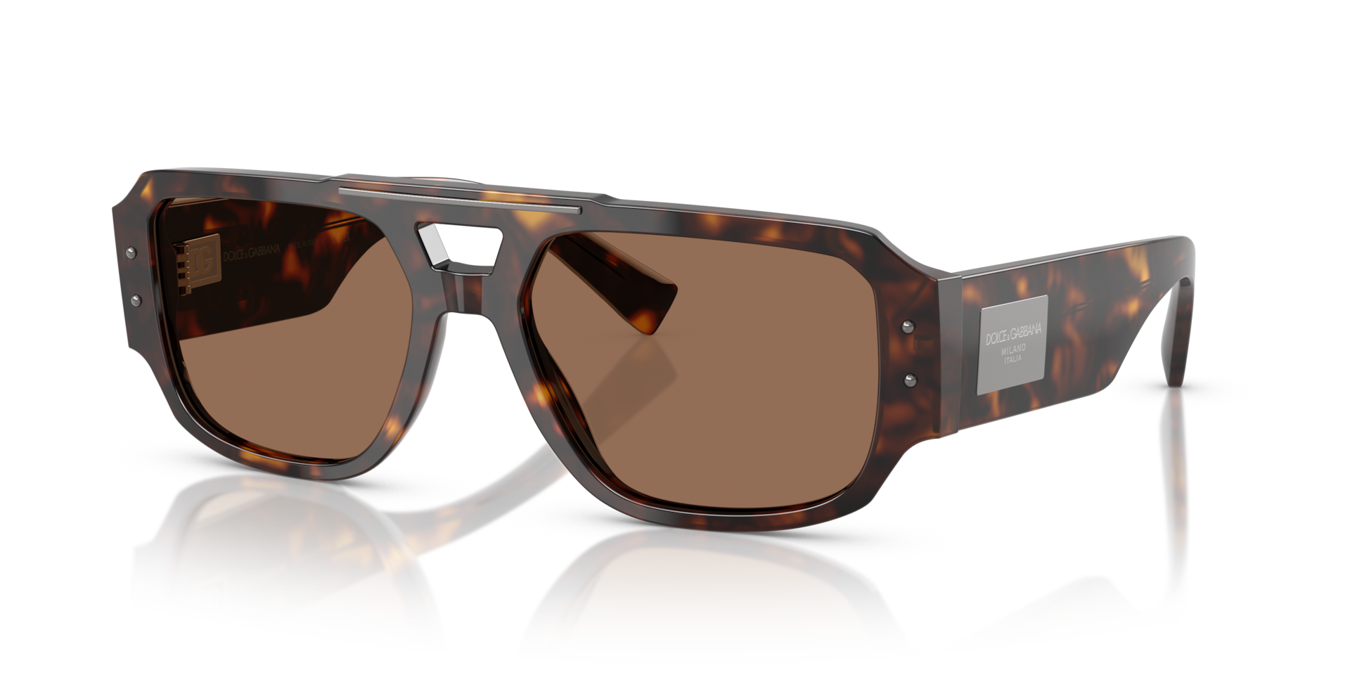 Dolce&Gabbana DG4482 XL (57 - 18) with Brown lenses and Tortoise
