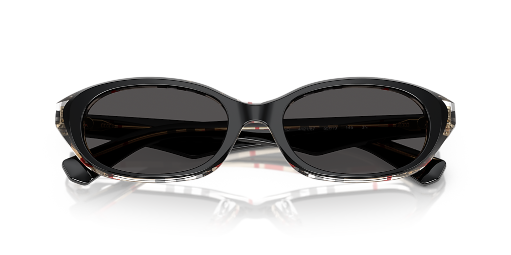 Burberry's ブルゾン Burberry BE4447D XL (55 - 19) with Grey lenses and Black frame
