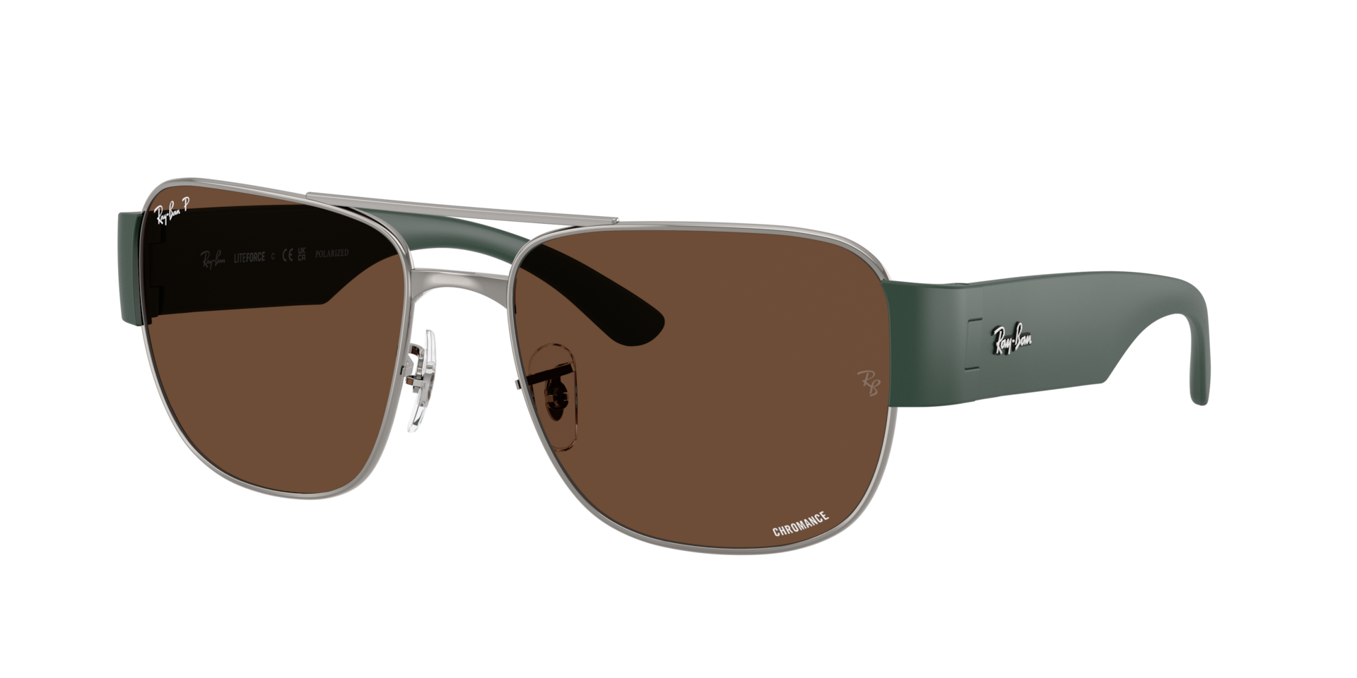 Ray-Ban Unisex Sunglass RB3756 Polarized+ Lenses -  Frame color: Gunmetal, Lens color: Polarised+ Brown