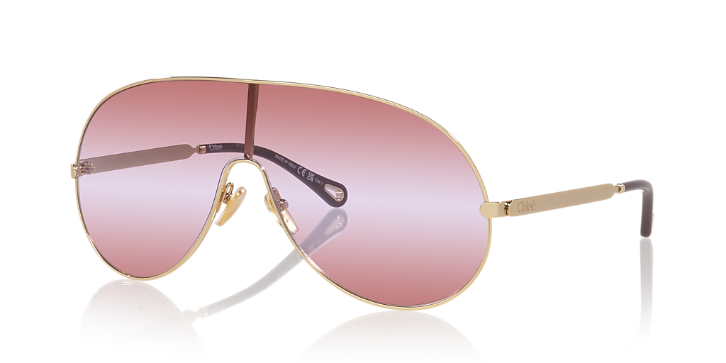 Chloé CH0283S XXL (99 - 199) with Red lenses and Gold frame