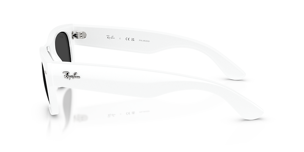 Ray-Ban Mega Wayfarer II XL (55 - 21) with Black lenses and White