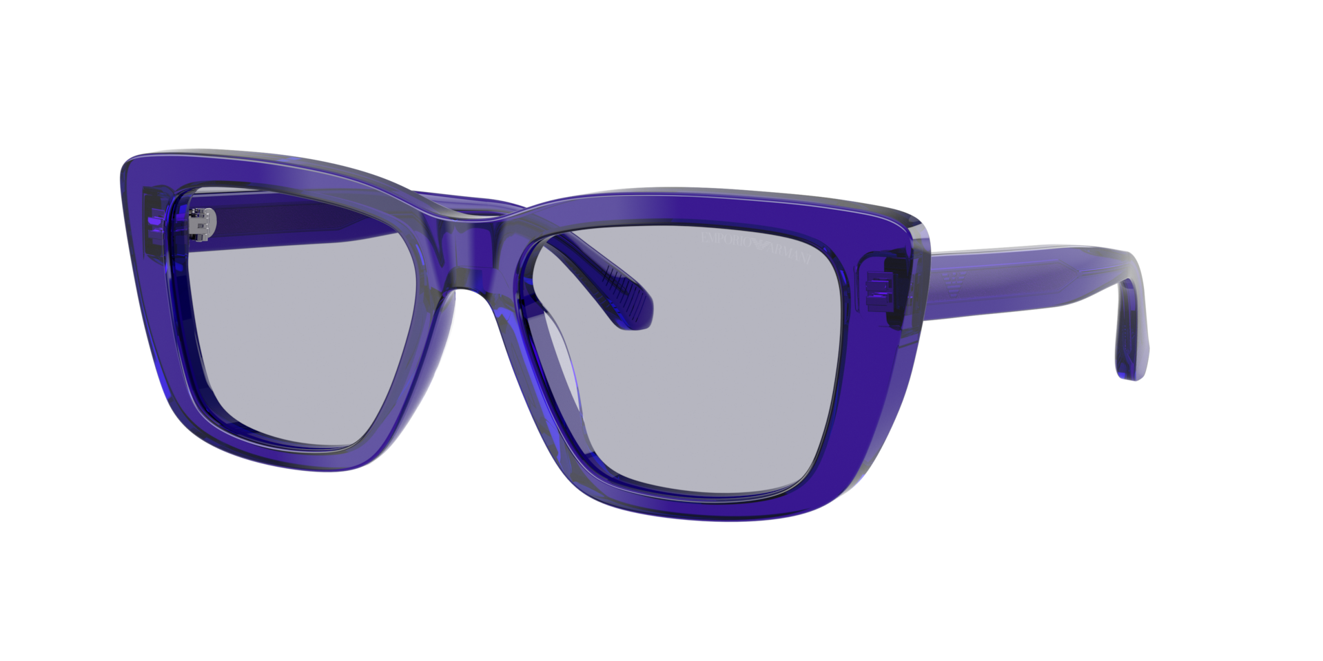 Emporio Armani Woman Sunglass EA4246U -  Frame color: Shiny Transparent Purple, Lens color: Violet