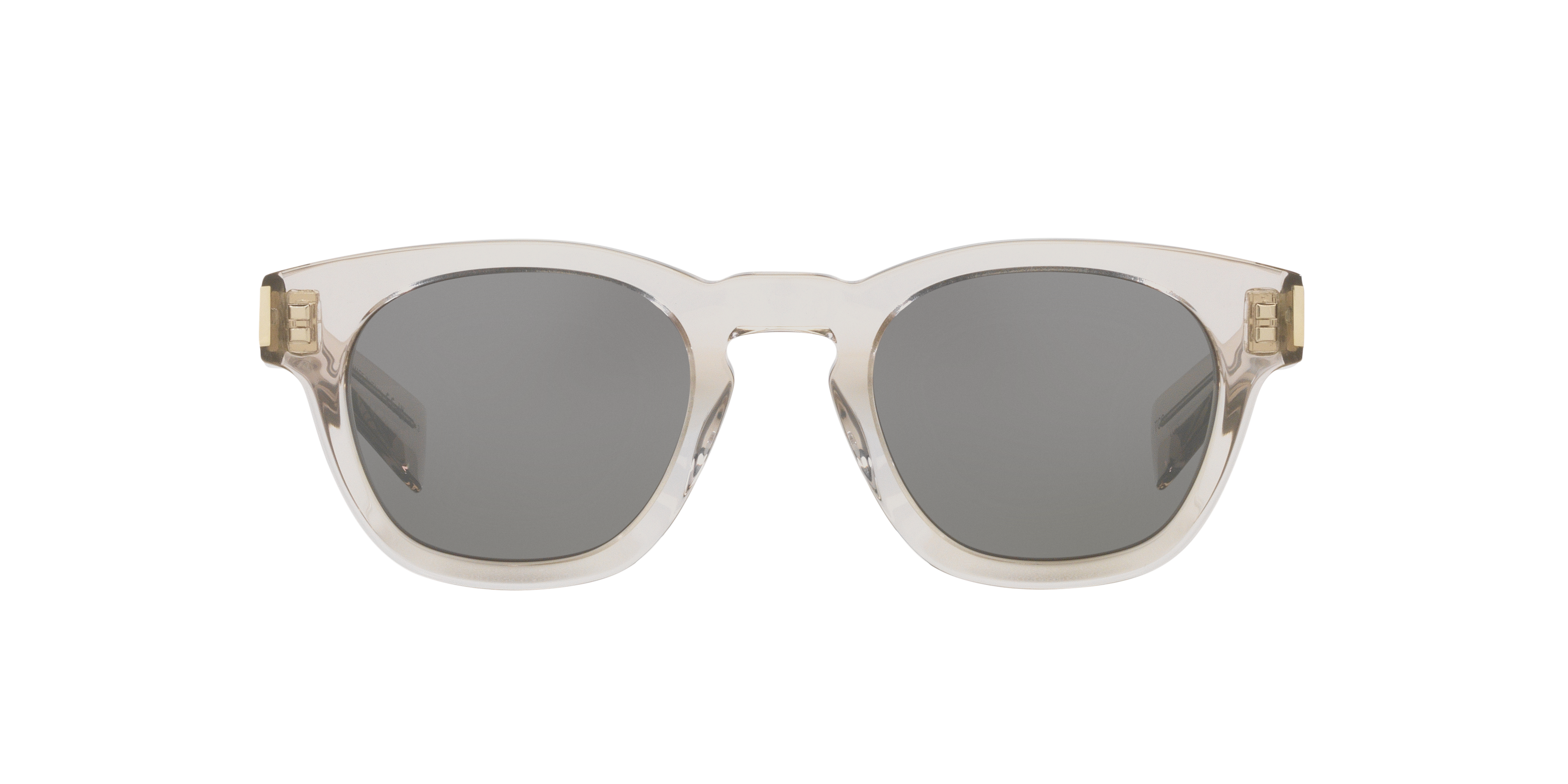 Saint Laurent SL 746 XXS (48 - 23) with Silver lenses and Brown