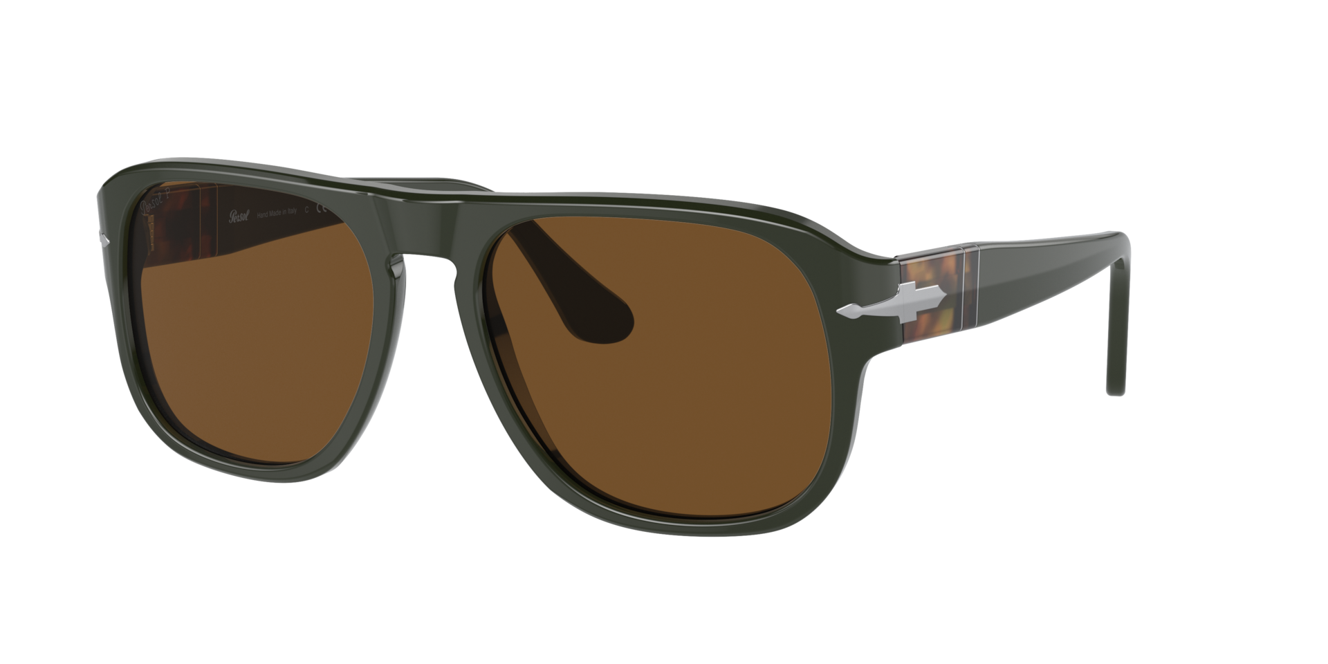 Persol Unisex Sunglass PO3310S - Jean -  Frame color: Matte Dark Green, Lens color: Polarized Brown