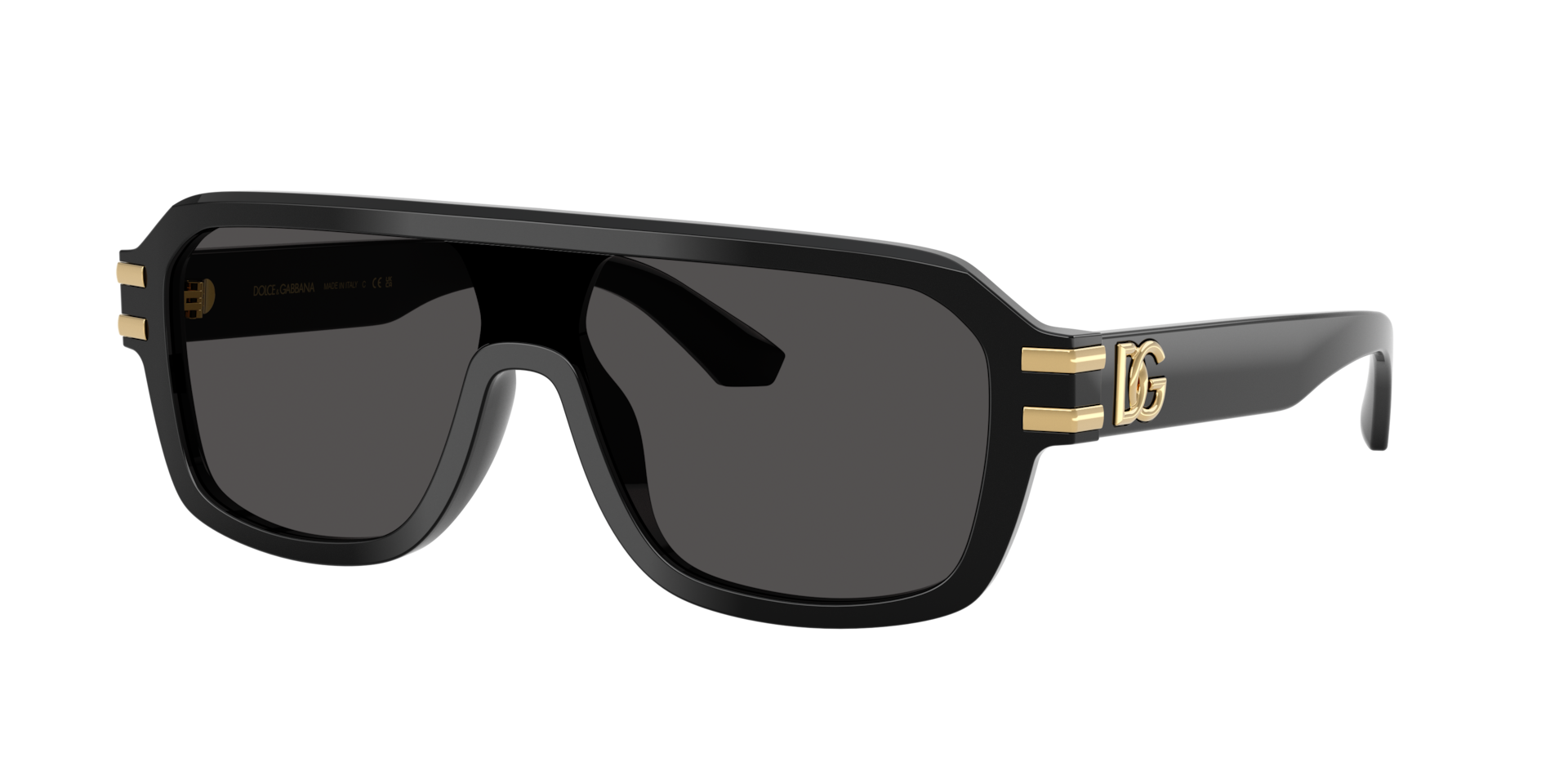 Dolce&Gabbana Mann Sunglass DG4507 - Rahmenfarbe: Schwarz, Linsenfarbe: Dunkelgrau