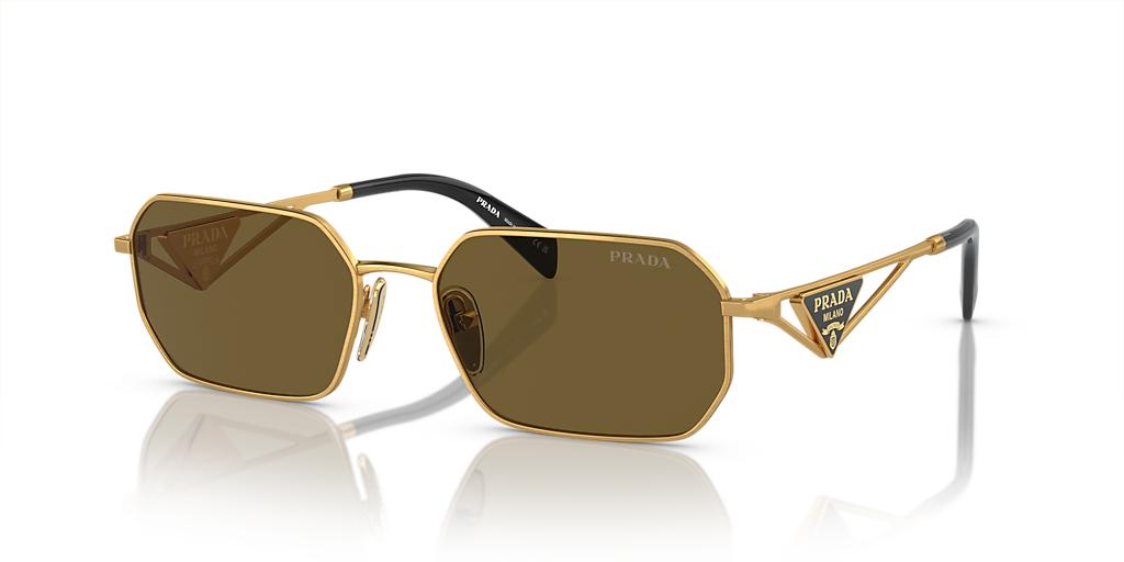 【PRADA】サングラス Prada PR A51S XL (58 - 17) with Brown lenses and Gold frame