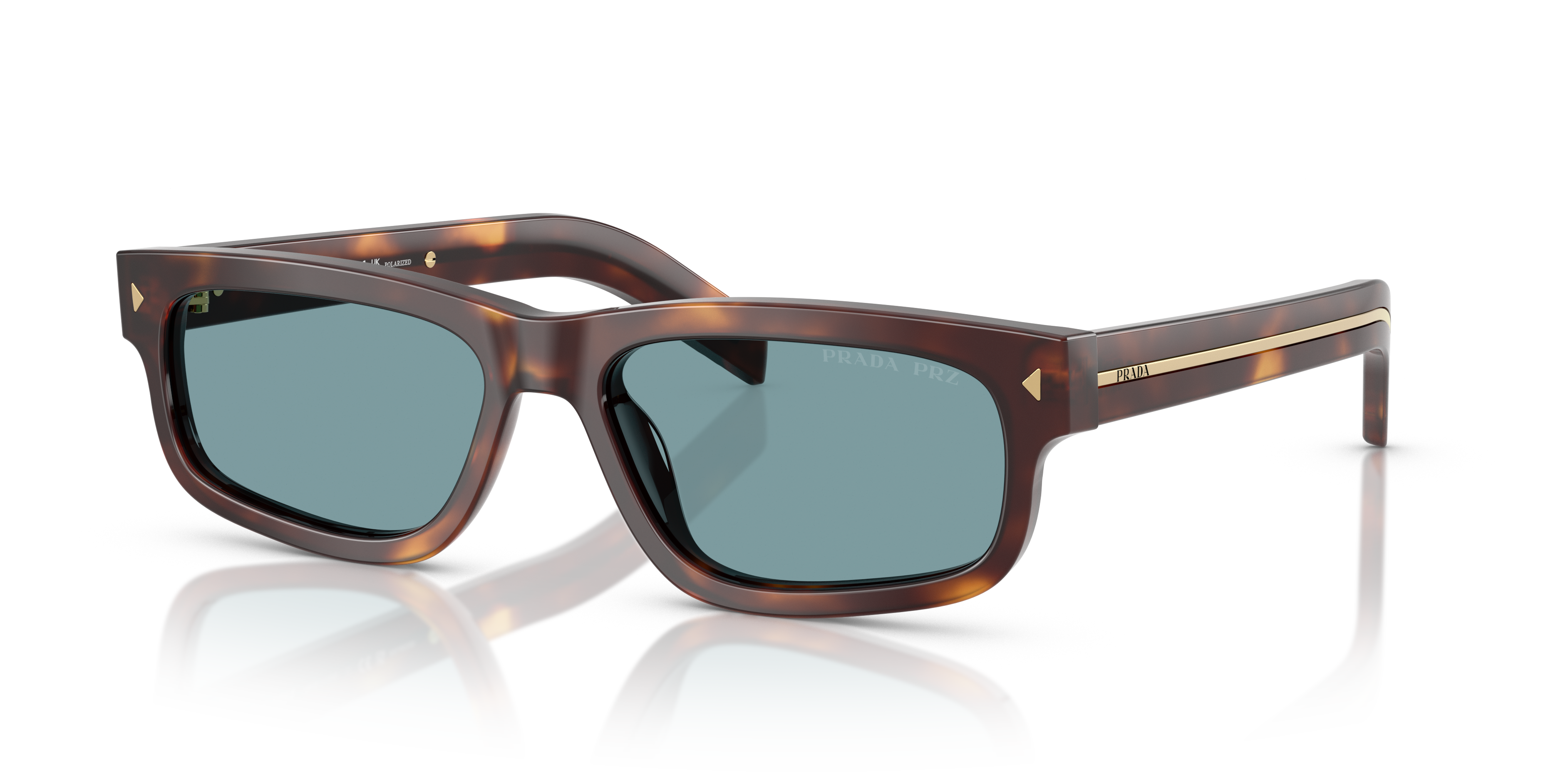 Prada PR B11S M (55 - 17) with Green lenses and Tortoise frame