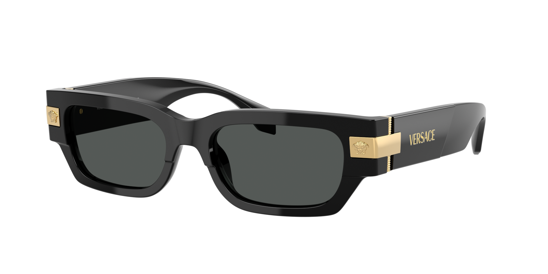 Versace VE4465 XXL (53 - 18) with Grey lenses and Black frame