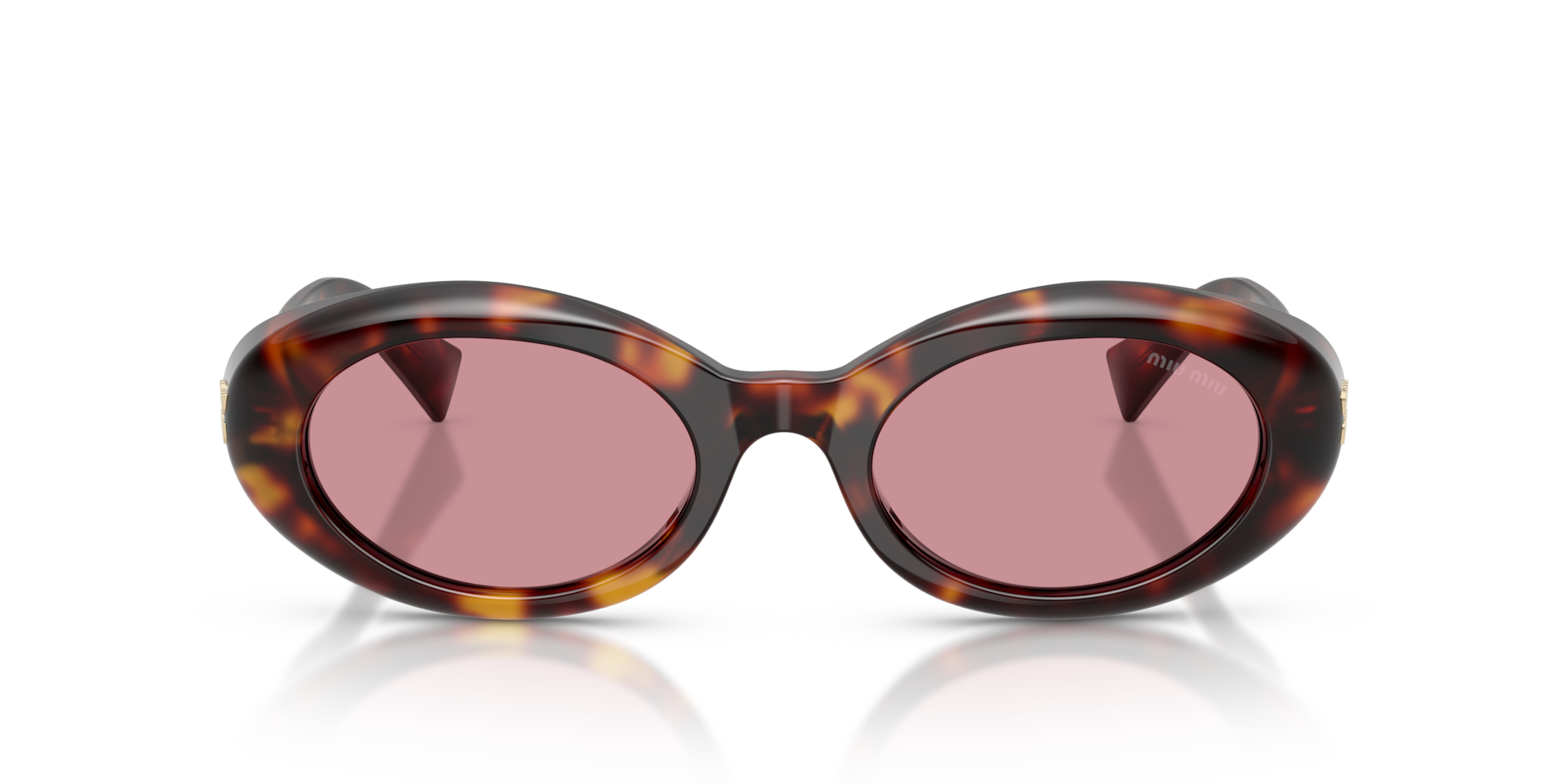 Miu Miu MU B09S S (52 - 21) with Pink lenses and Tortoise frame