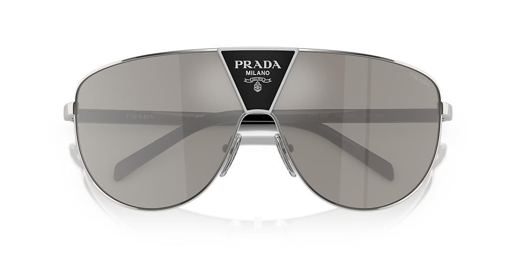 Prada PR 69ZS XXL (0 - 137) with Silver lenses and Silver frame
