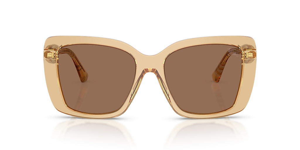 Burberry BE4456 M (54 - 18) with Brown lenses and Beige frame