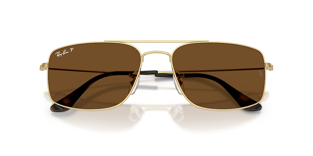 Ray-Ban Explorer III L (56 - 18) with Brown lenses and Gold frame