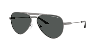 Armani Exchange AX2057S L (59 - 14) with Brown lenses and Black