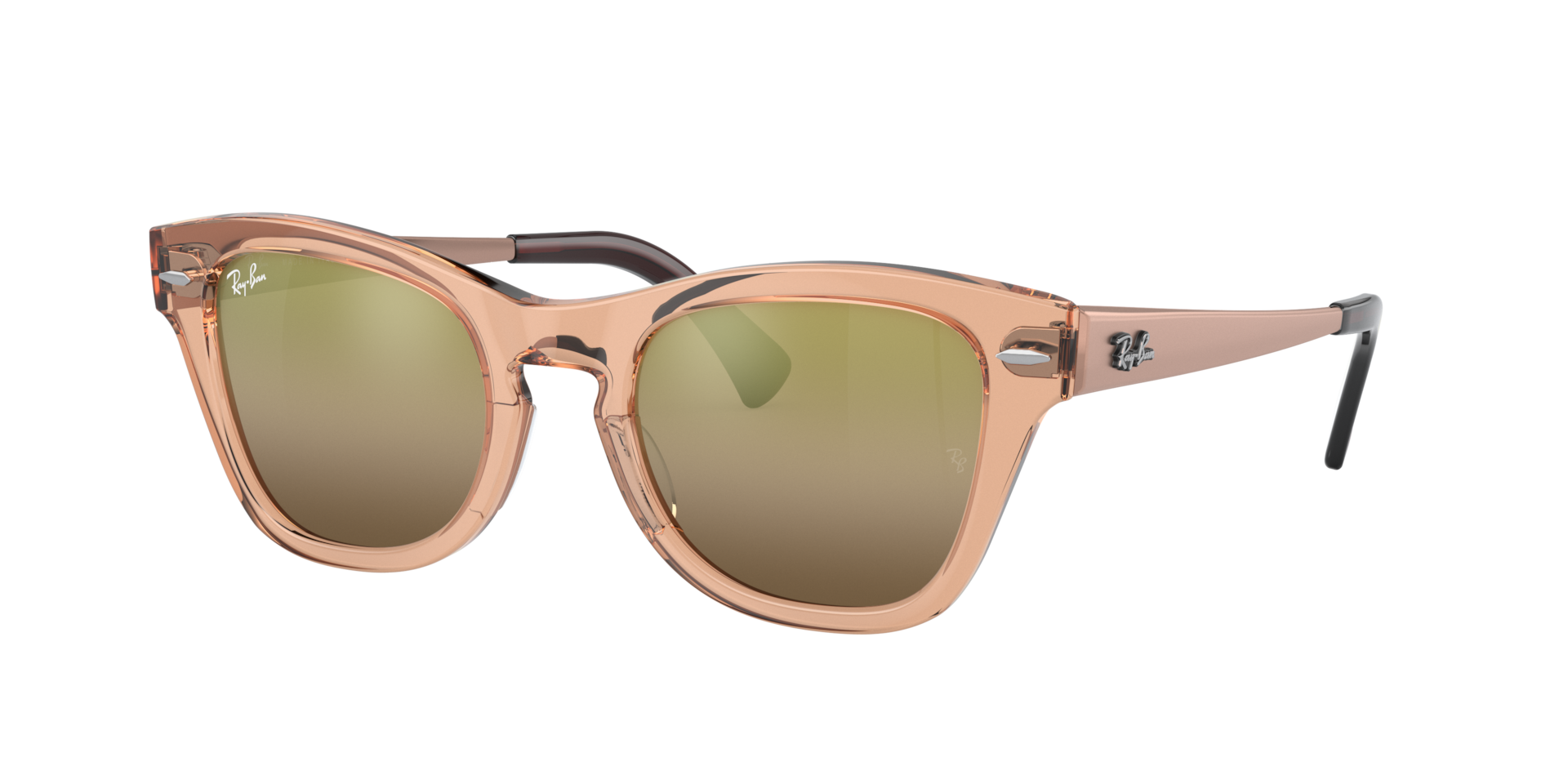 Ray-Ban Unisex Sunglass RB0707SM - Couleur du Monture Transparent Marron Couleur de Lentille Or 113 €