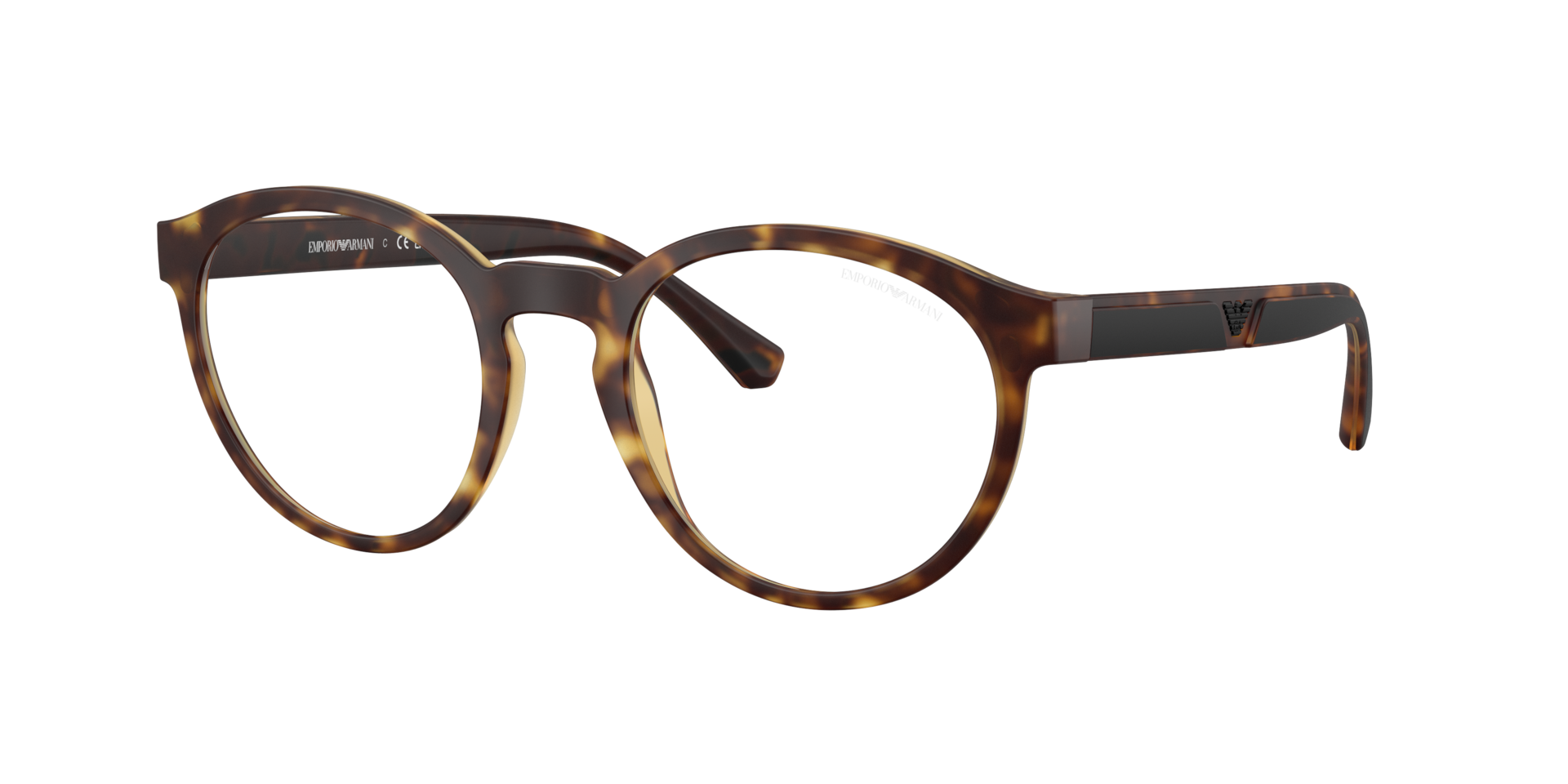 Emporio Armani Mann Sunglass EA4152 - Rahmenfarbe: Matt Havana, Linsenfarbe: Klar