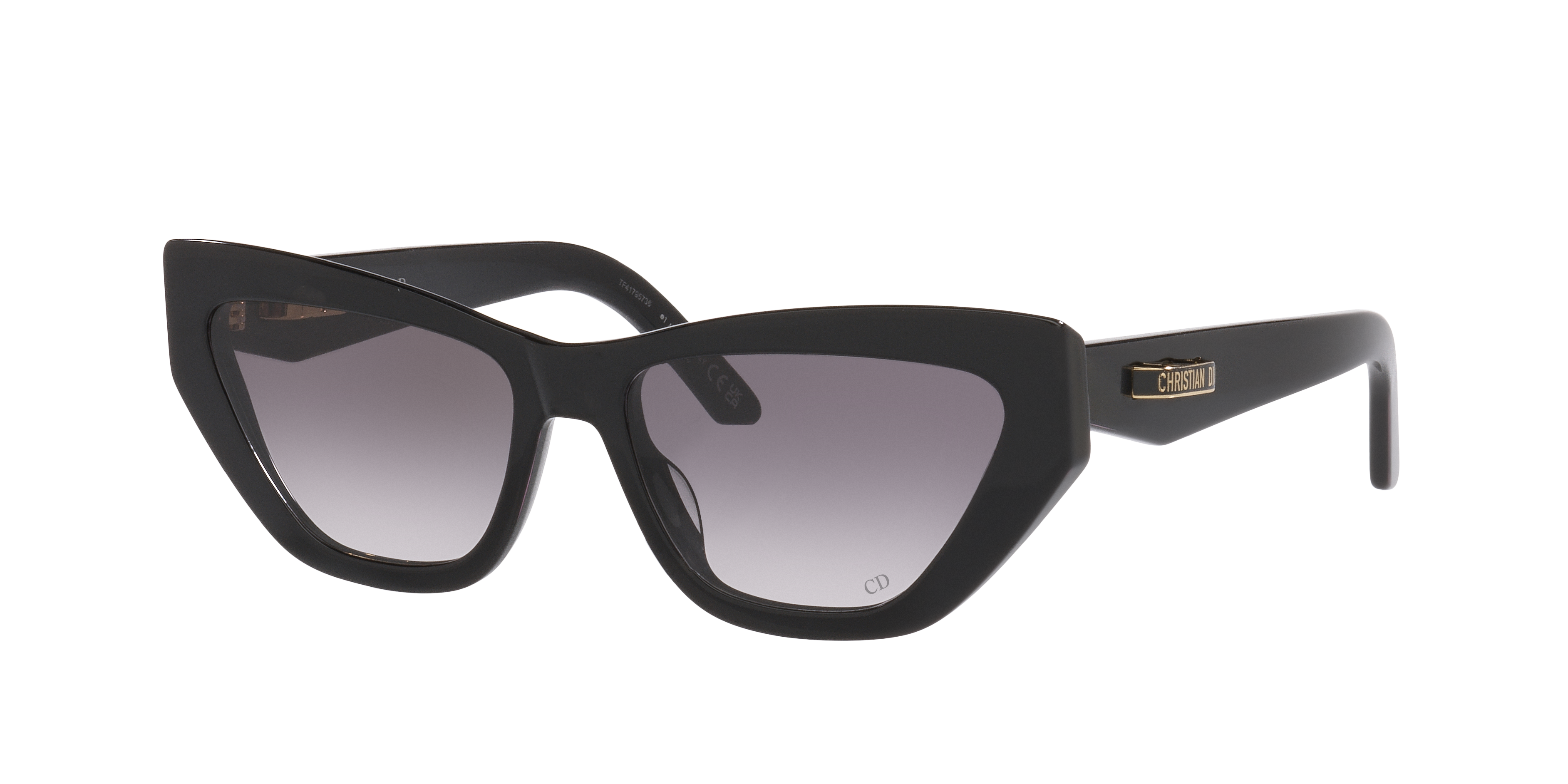 DIOR Woman Sunglass CDIOR B6I -  Frame color: Black, Lens color: Grey Gradient