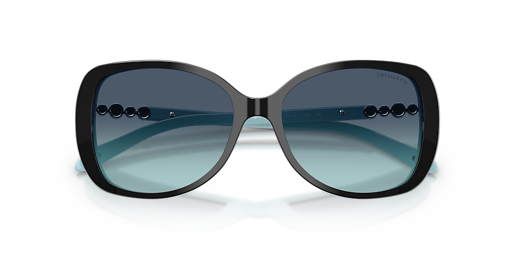Tiffany & Co. TF4121B S (55 - 16) with Blue lenses and Black frame