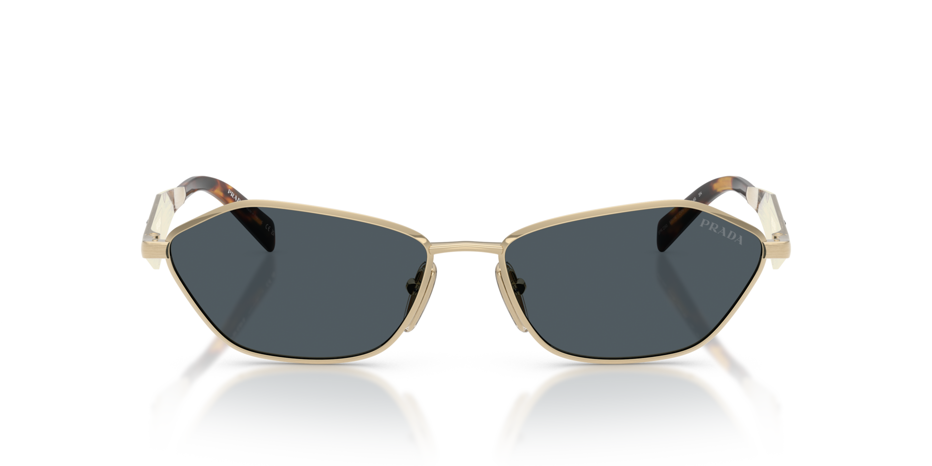 Prada PR D50S XL (57 - 16) with Grey lenses and Gold frame
