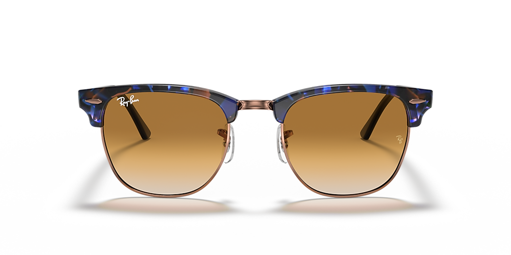 Ray-Ban Clubmaster Fleck L (51 - 21) with Brown lenses and Brown