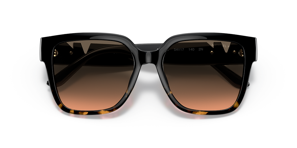 mk（プロフ必読）　804545 Michael Kors Karlie S (54 - 17) com Lentes Cinza e Armação Preto