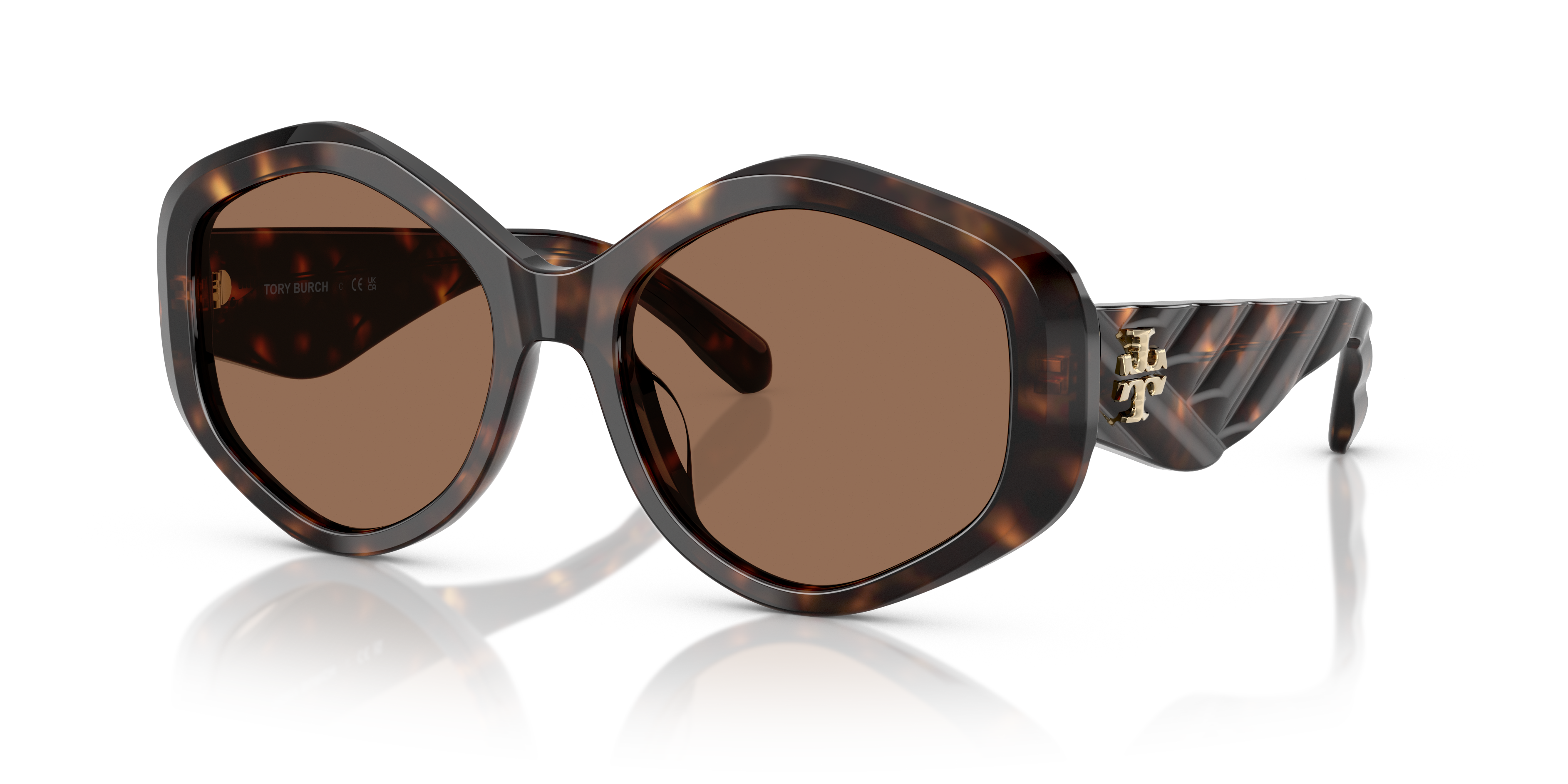 Tory Burch TY7217U M (55 - 18) with Brown lenses and Tortoise