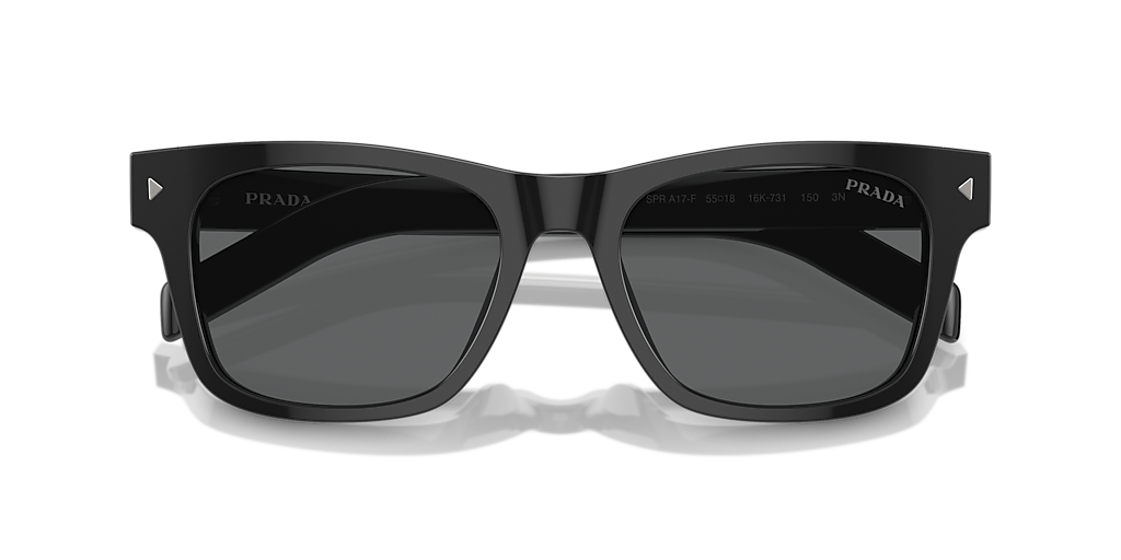 Prada PR A17SF XL (55 - 18) with Grey lenses and Black frame