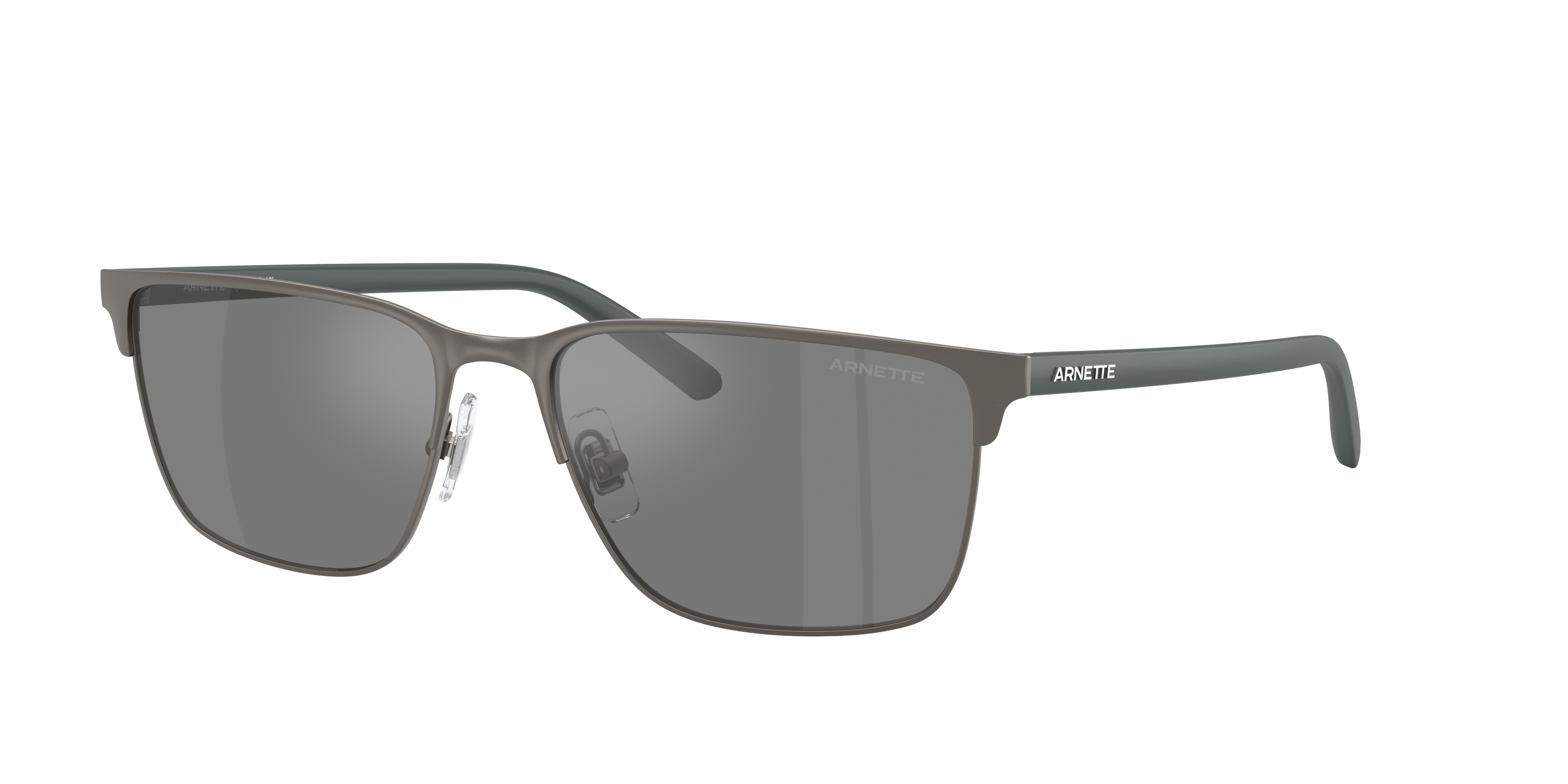 Arnette Man Sunglass Hampere -  Frame color: Matte Gunmetal, Lens color: Grey Mirror Silver