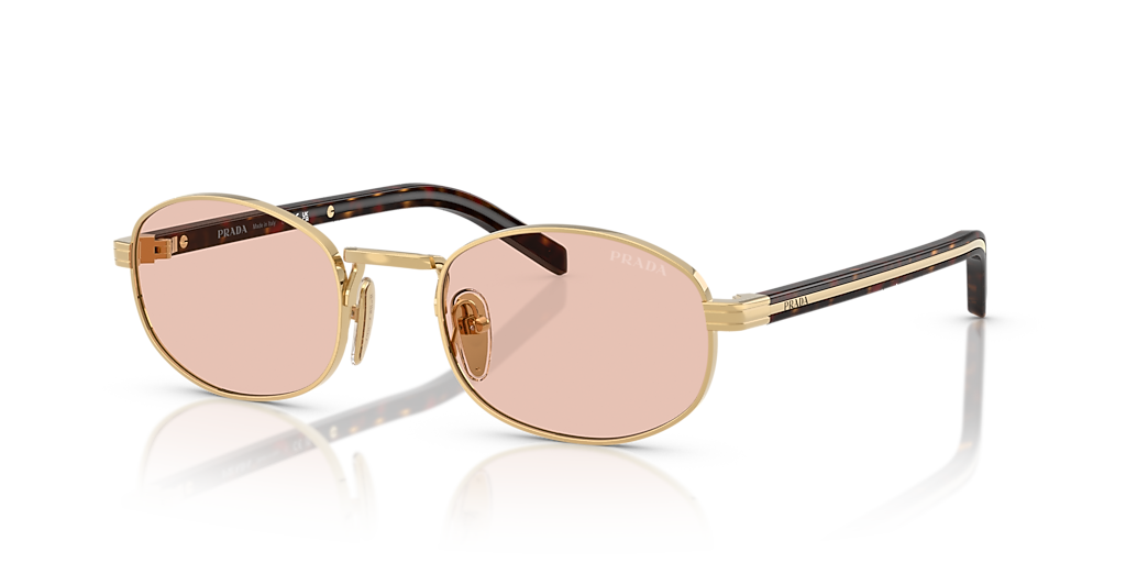 Prada PR B53S S (52 - 21) with Pink lenses and Gold frame