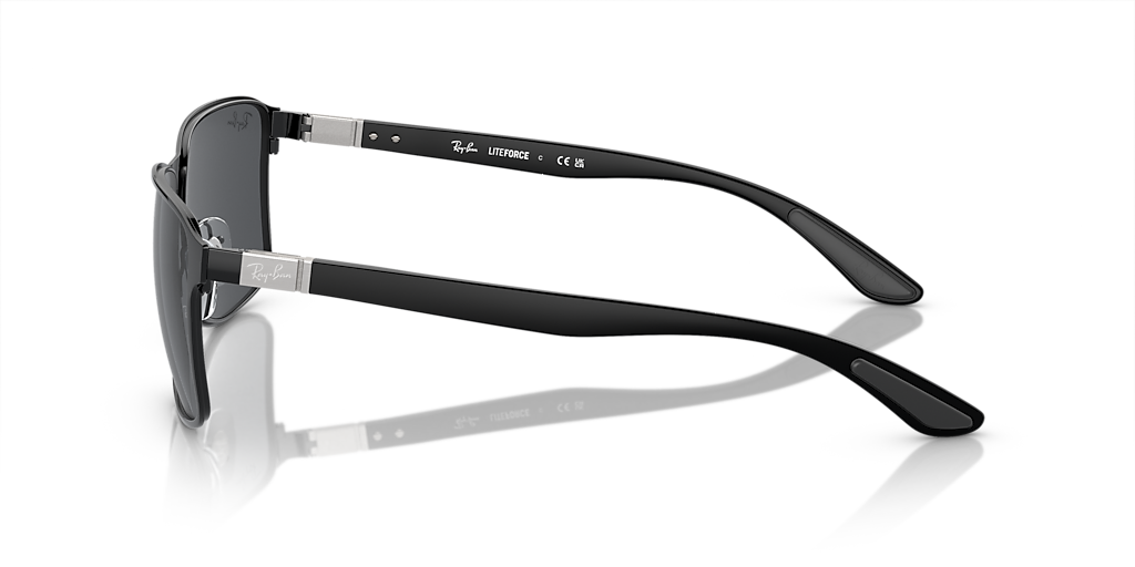 Ray-Ban RB3721 XXL (59 - 17) with Grey lenses and Black frame
