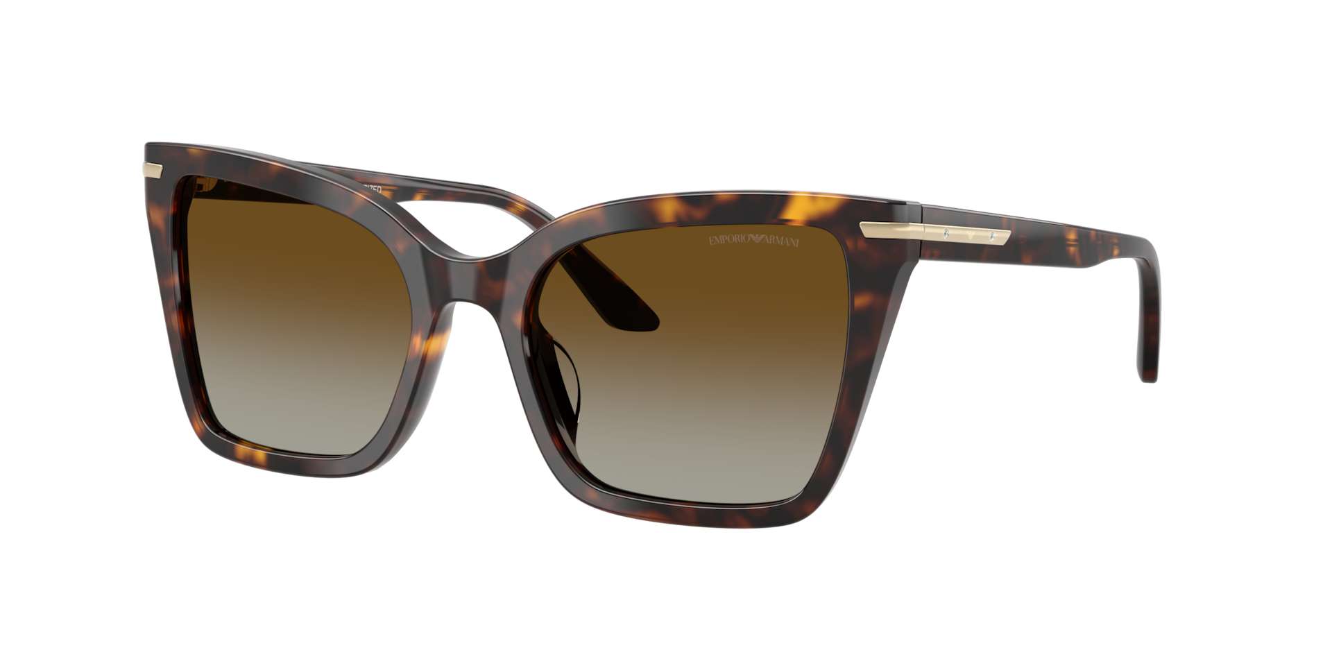 Emporio Armani Woman Sunglass EA4273BU -  Frame color: Shiny Havana, Lens color: Brown Gradient Polarized