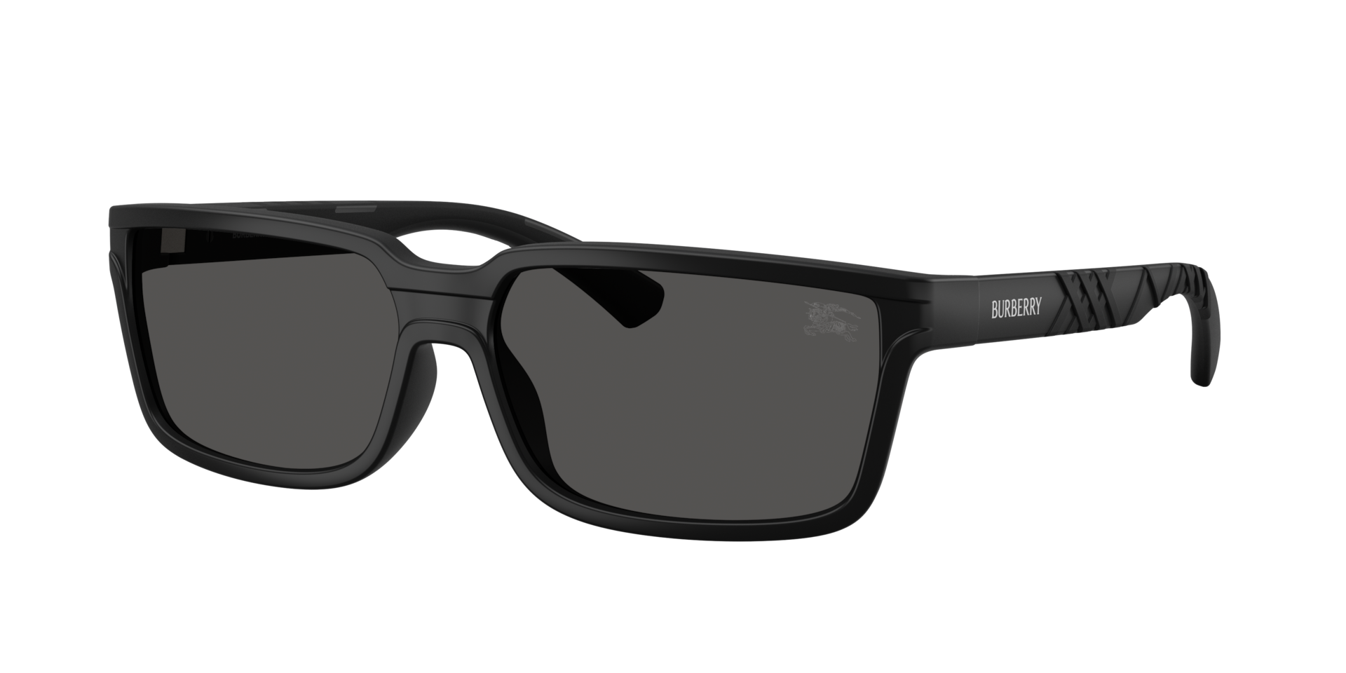 Burberry Black/Grey Be4495d 346487 Man Sunglasses Injected Squared Normal - Image 4