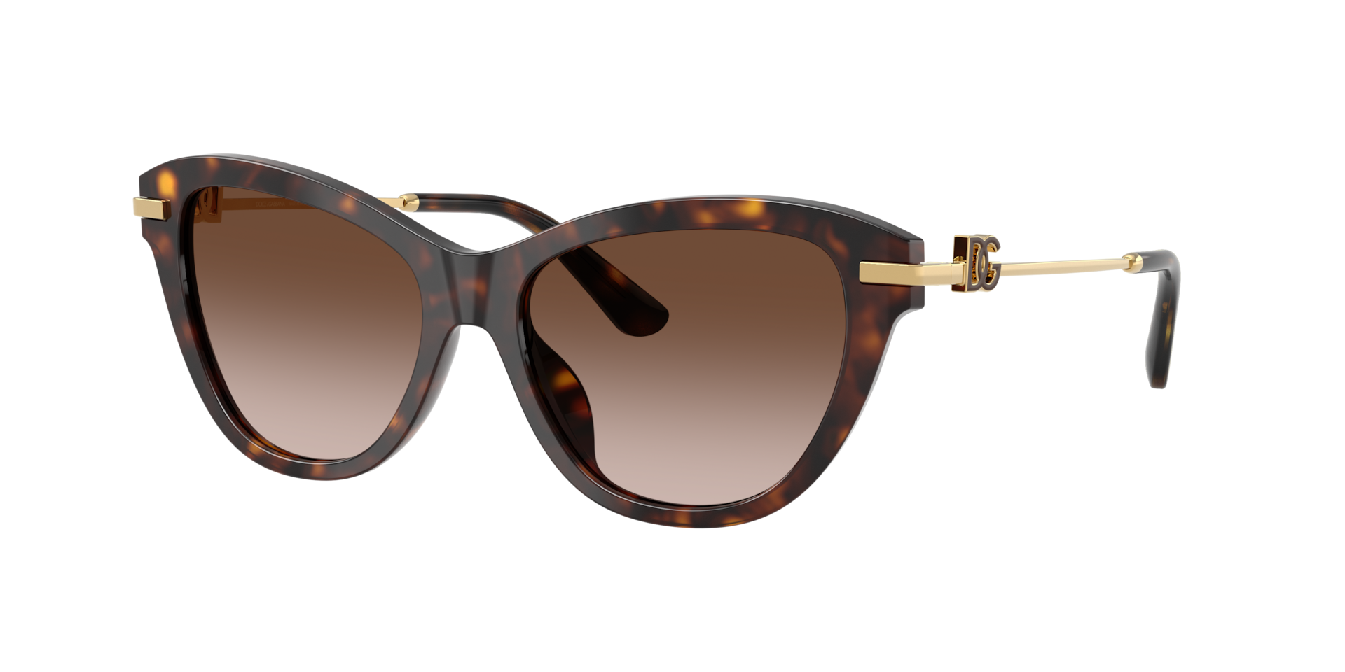 Dolce&Gabbana Frau Sunglass DG4534 - Rahmenfarbe: Havana, Linsenfarbe: Hellbraun Verlauf Dunkelbraun