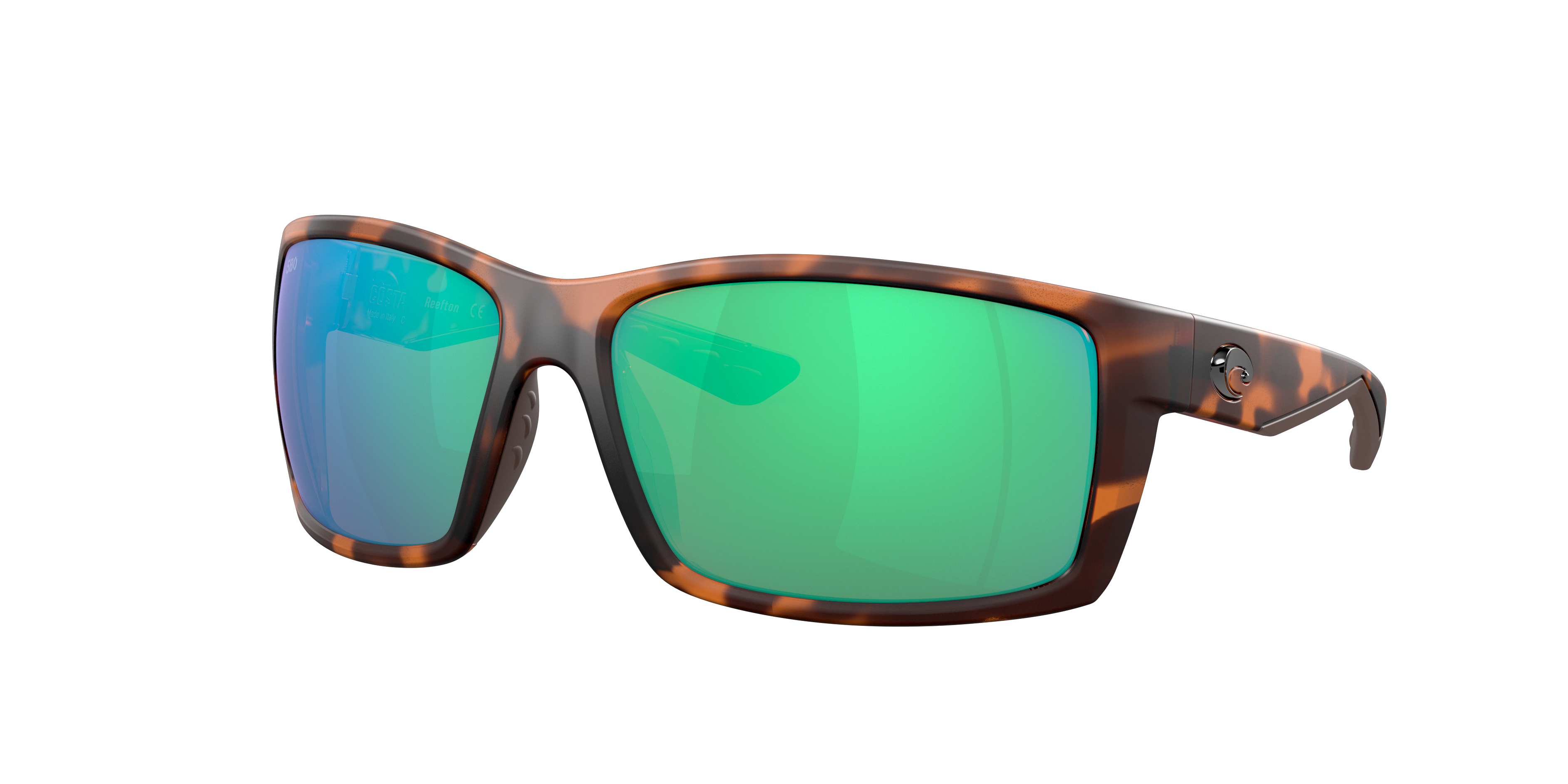 Costa Man Sunglass Reefton -  Frame color: Retro Tortoise, Lens color: Green Mirror