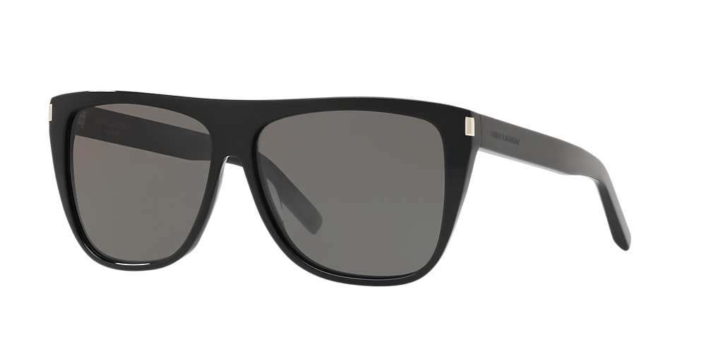 Saint Laurent SL 1 K L (59 - 13) with Brown lenses and Black frame