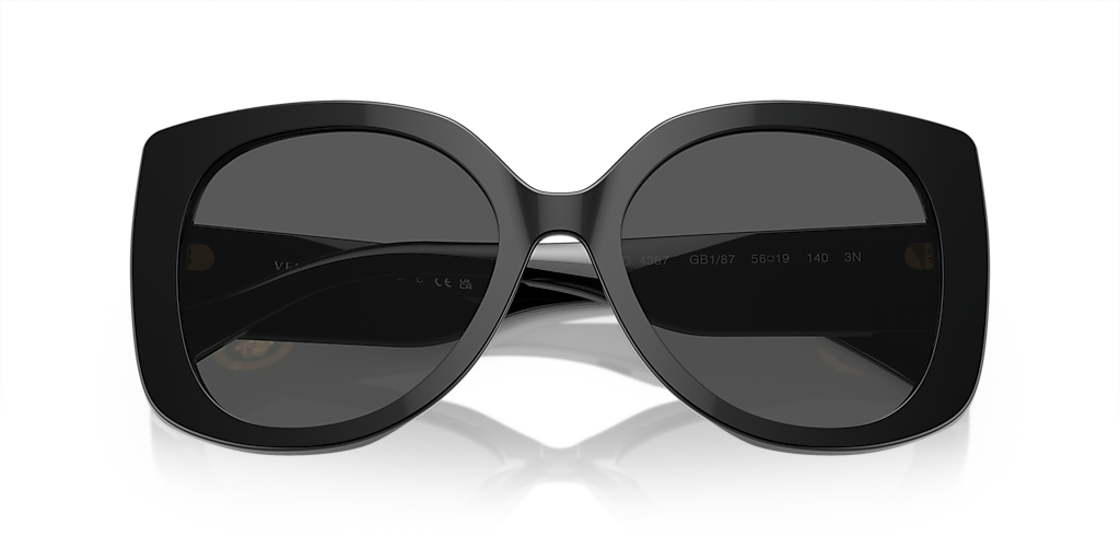 Versace VE4387 L (56 - 19) with Grey lenses and Black frame