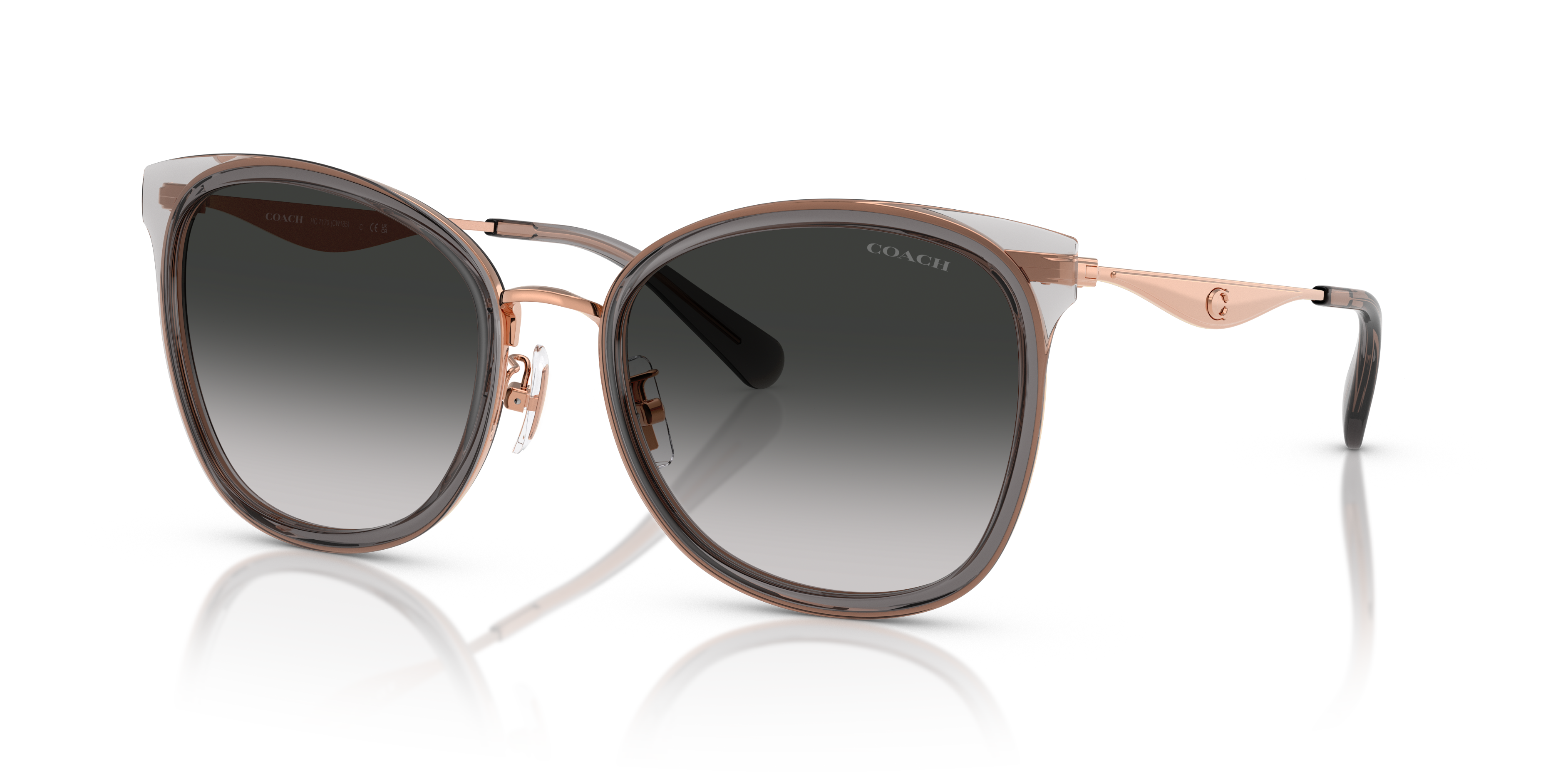 Coach　コーチ　リバーシブル　ブルゾン　X1717 Coach CW185 XL (56 - 20) with Grey lenses and Grey frame