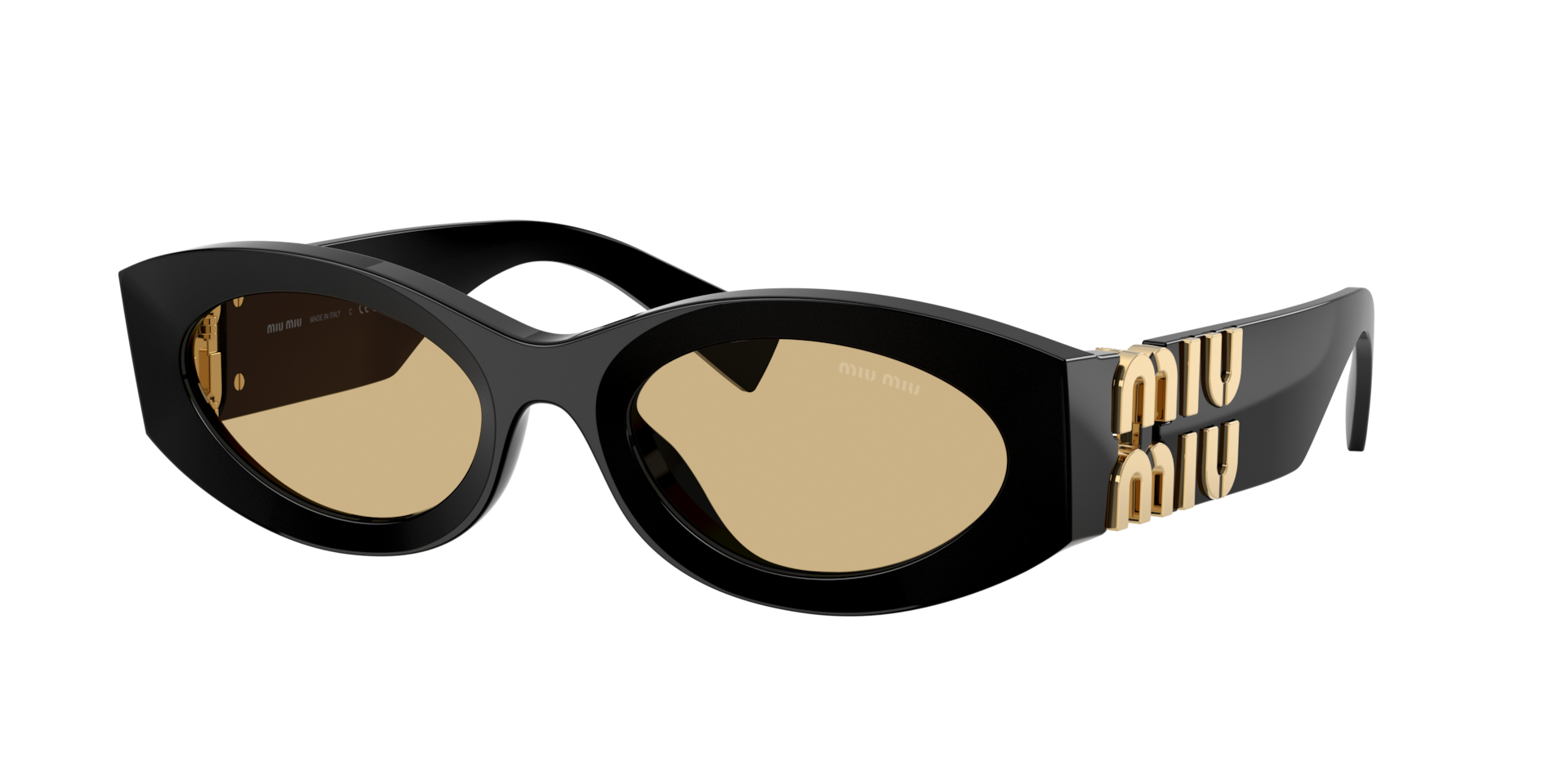 Miu Miu MU 11WS 0MU 11WS XL (54 - 21) with Yellow lenses and Black