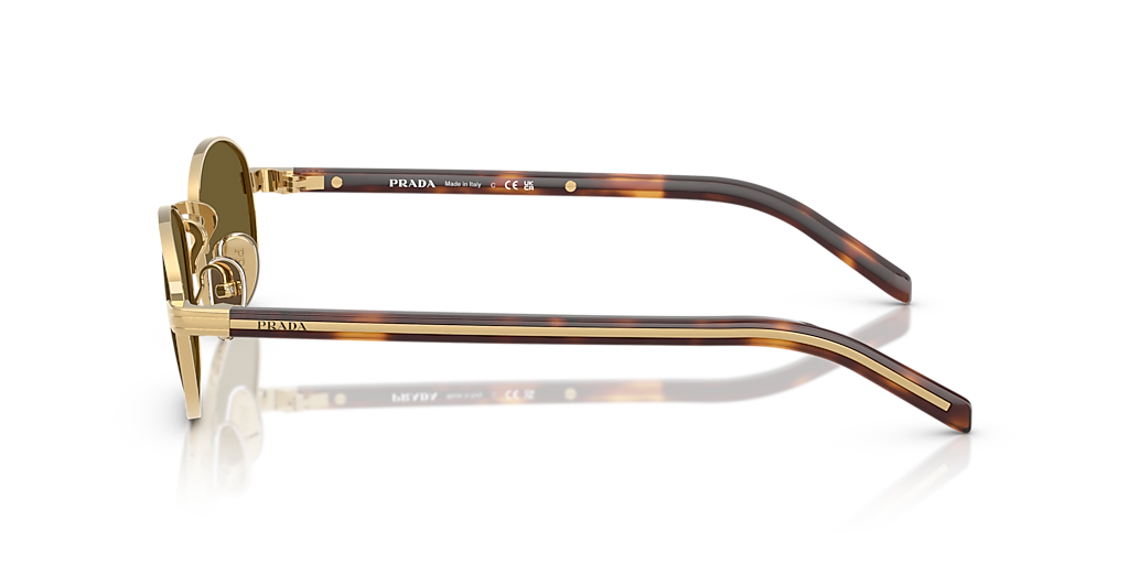 Prada PR B53S S (52 - 21) with Brown lenses and Gold frame
