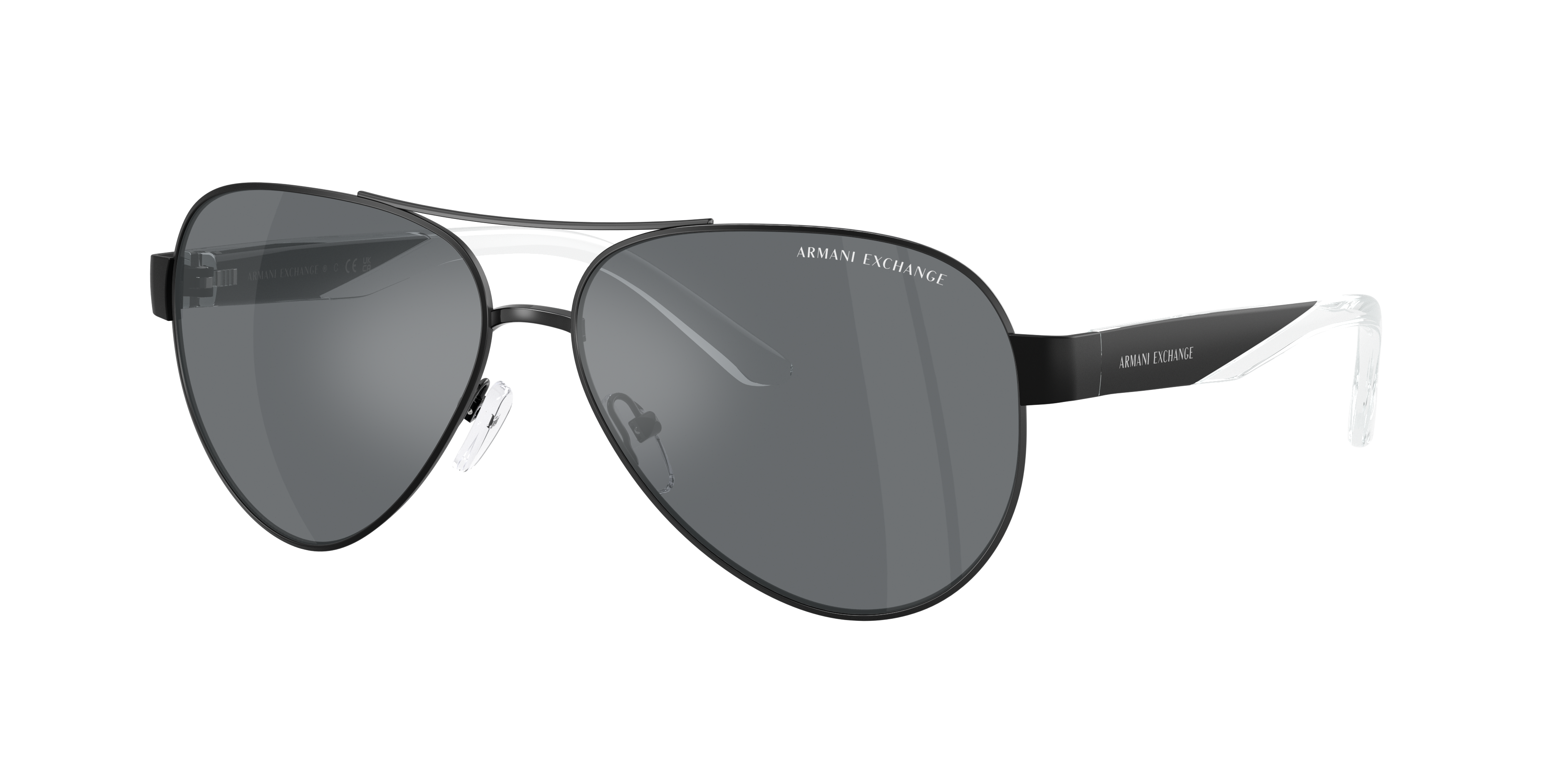 Armani Exchange Man Sunglass AX2034S -  Frame color: Matte Black, Lens color: Mirror Black