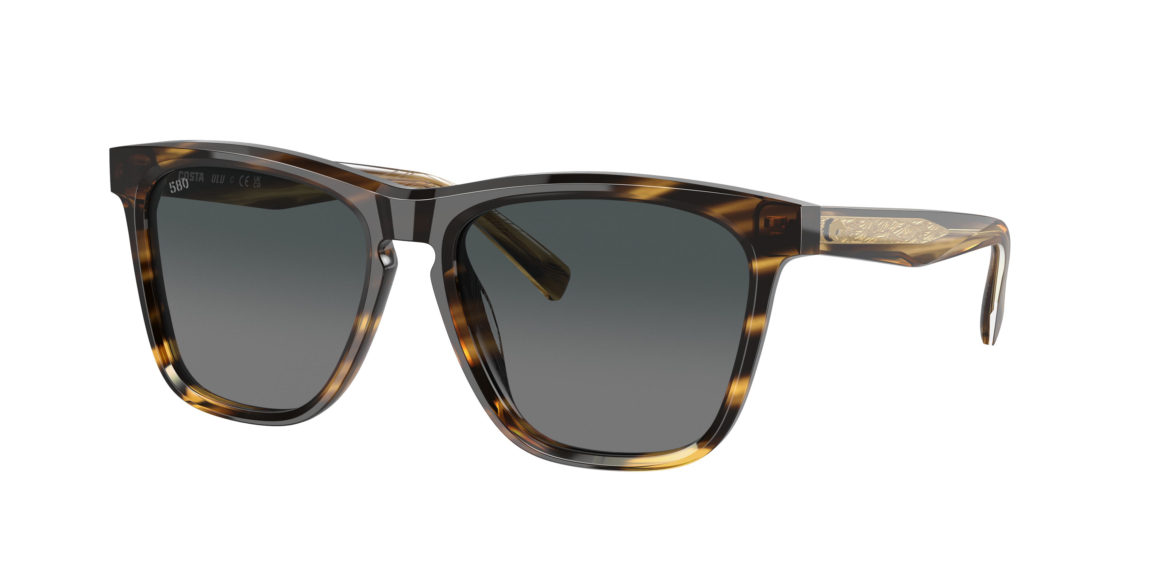 Costa Unisex Sunglass Ulu -  Frame color: Tortoise, Lens color: Gray Gradient
