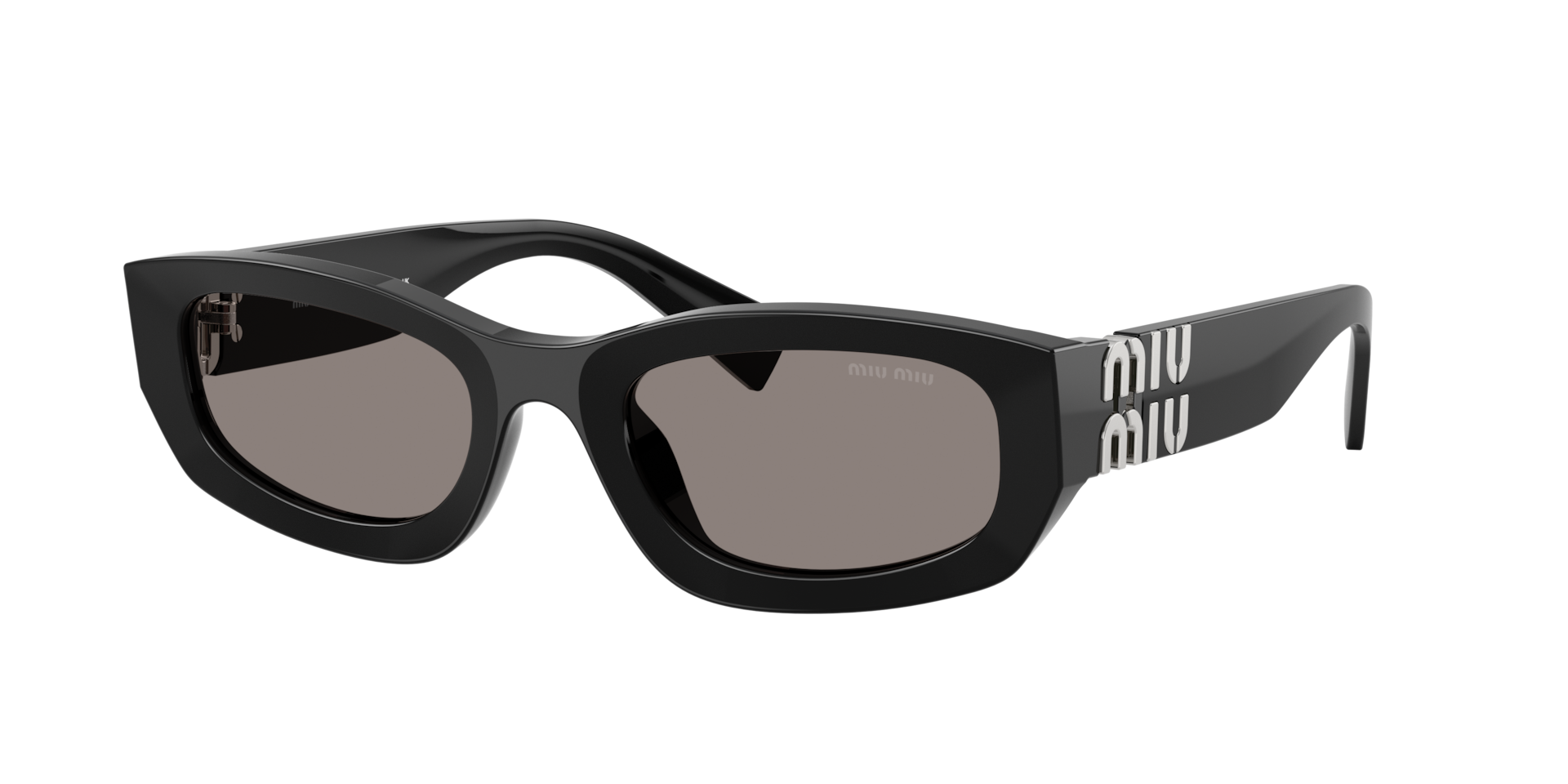Miu Miu Woman Sunglass MU B04SF - Frame color: Black, Lens color: Dark Grey