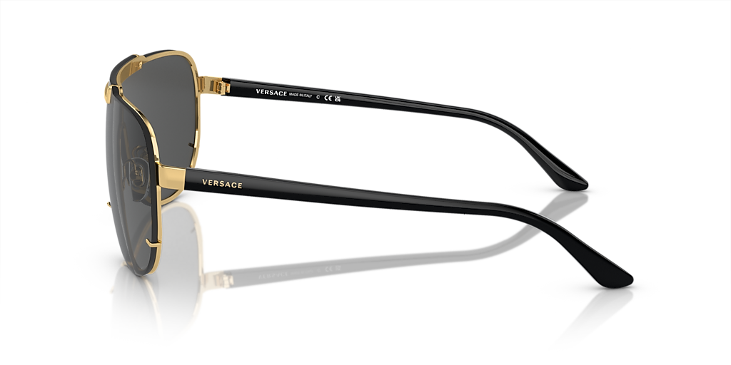 Versace VE2140 XL (0 - 140) with Grey lenses and Gold frame