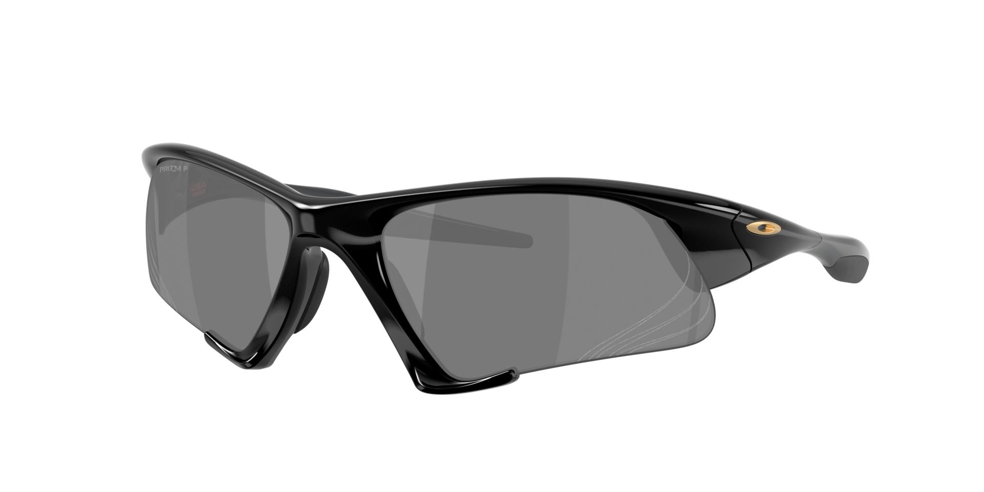Oakley Unisex Sunglass Suture Jacket® - Couleur du Monture: Noir poli, Couleur de Lentille: Prizm Polarized Noir